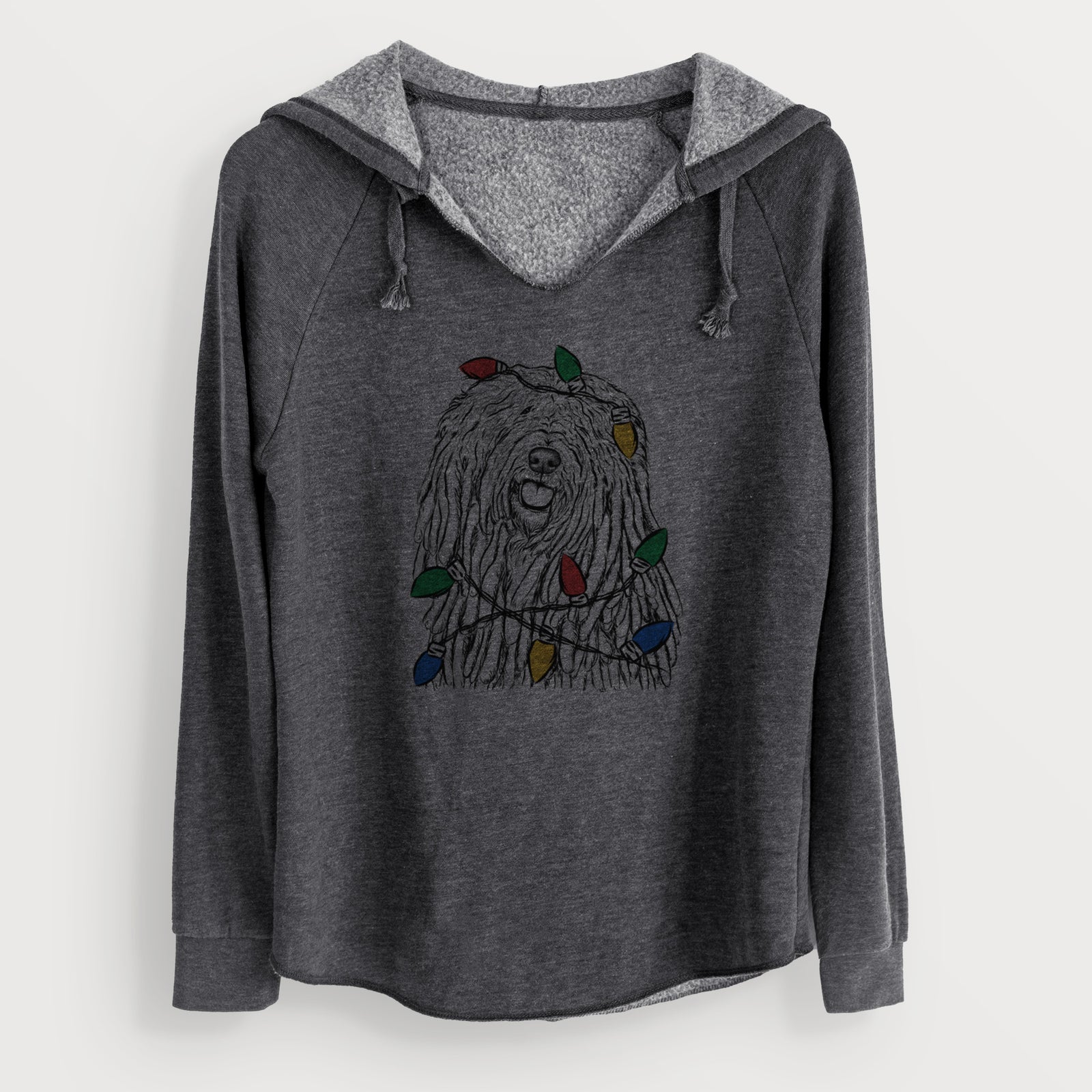 Christmas Lights Barry the Komondor - Cali Wave Hooded Sweatshirt