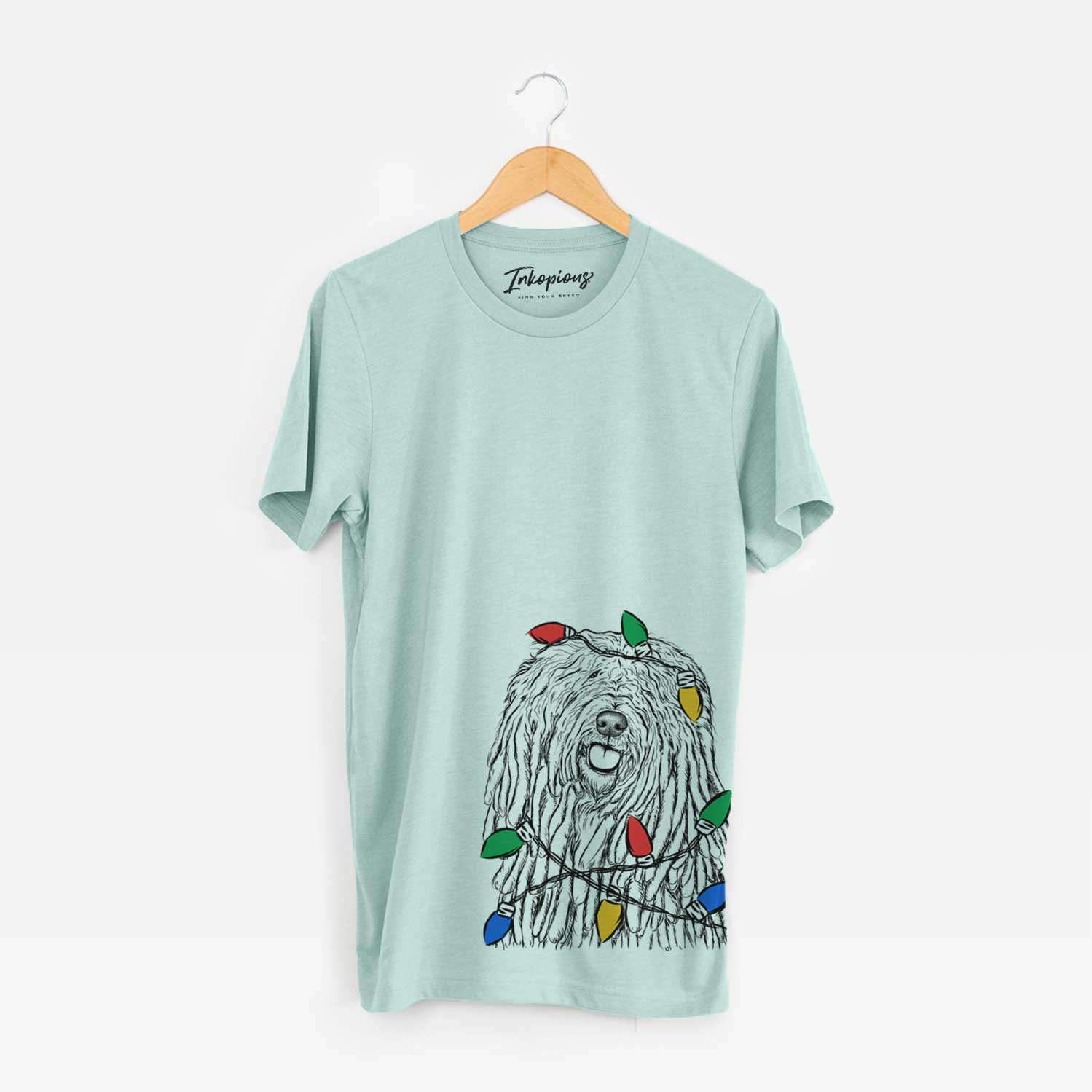 Christmas Lights Barry the Komondor - Unisex Crewneck