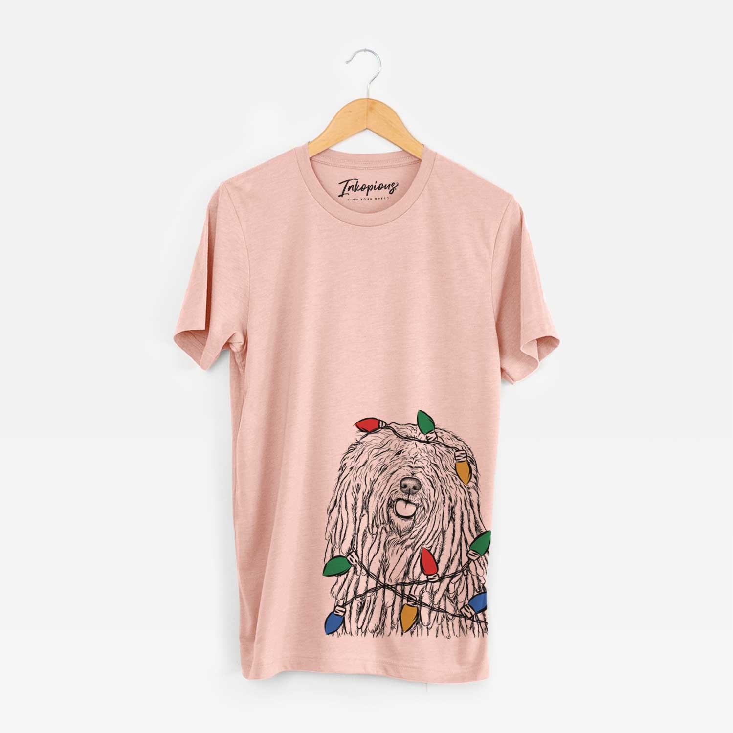 Christmas Lights Barry the Komondor - Unisex Crewneck