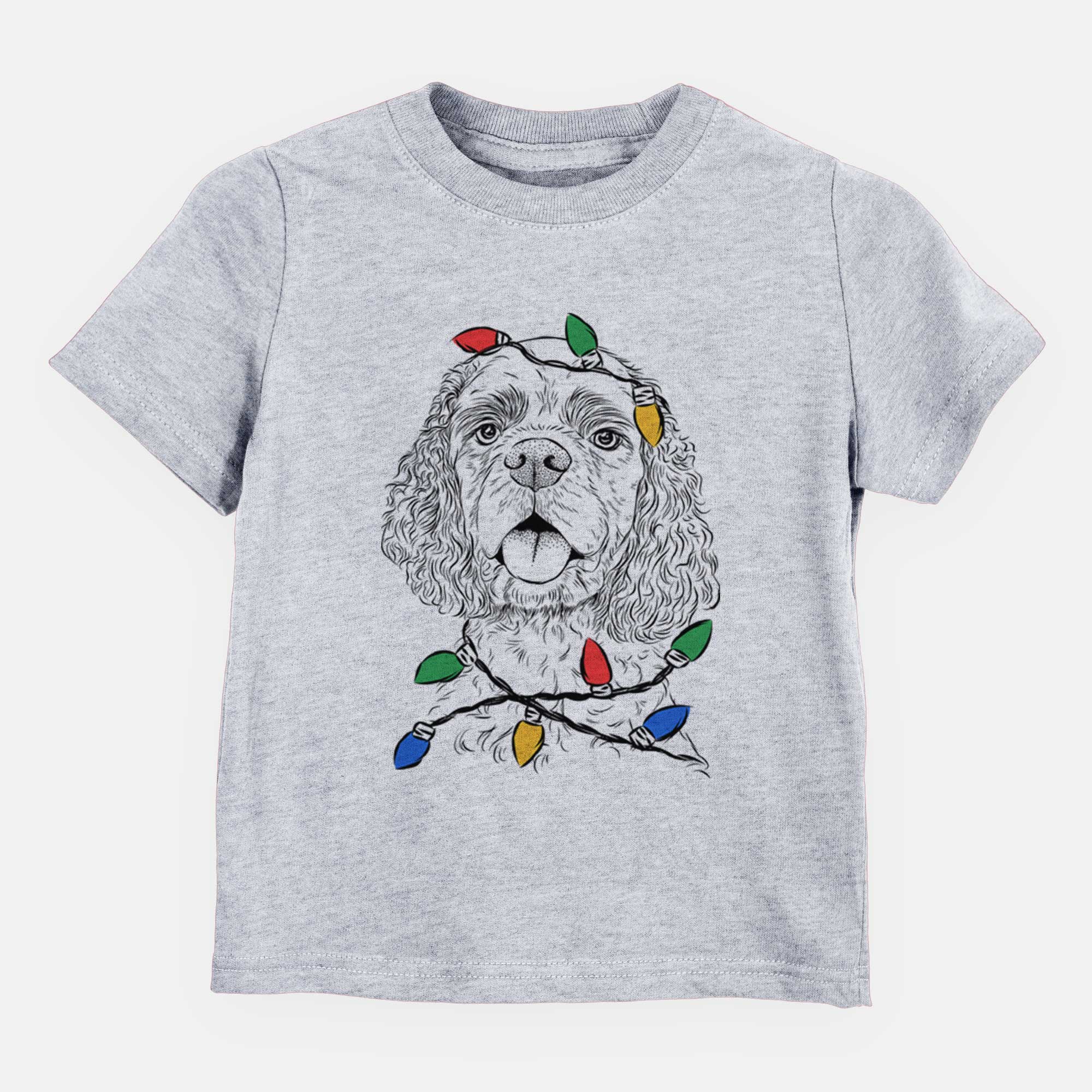 Christmas Lights Baxter the American Cocker Spaniel - Kids/Youth/Toddler Shirt