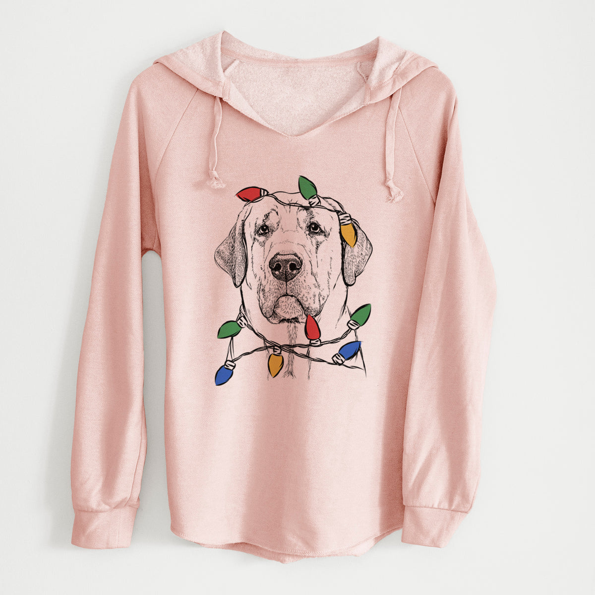 Christmas Lights Beau the Broholmer - Cali Wave Hooded Sweatshirt