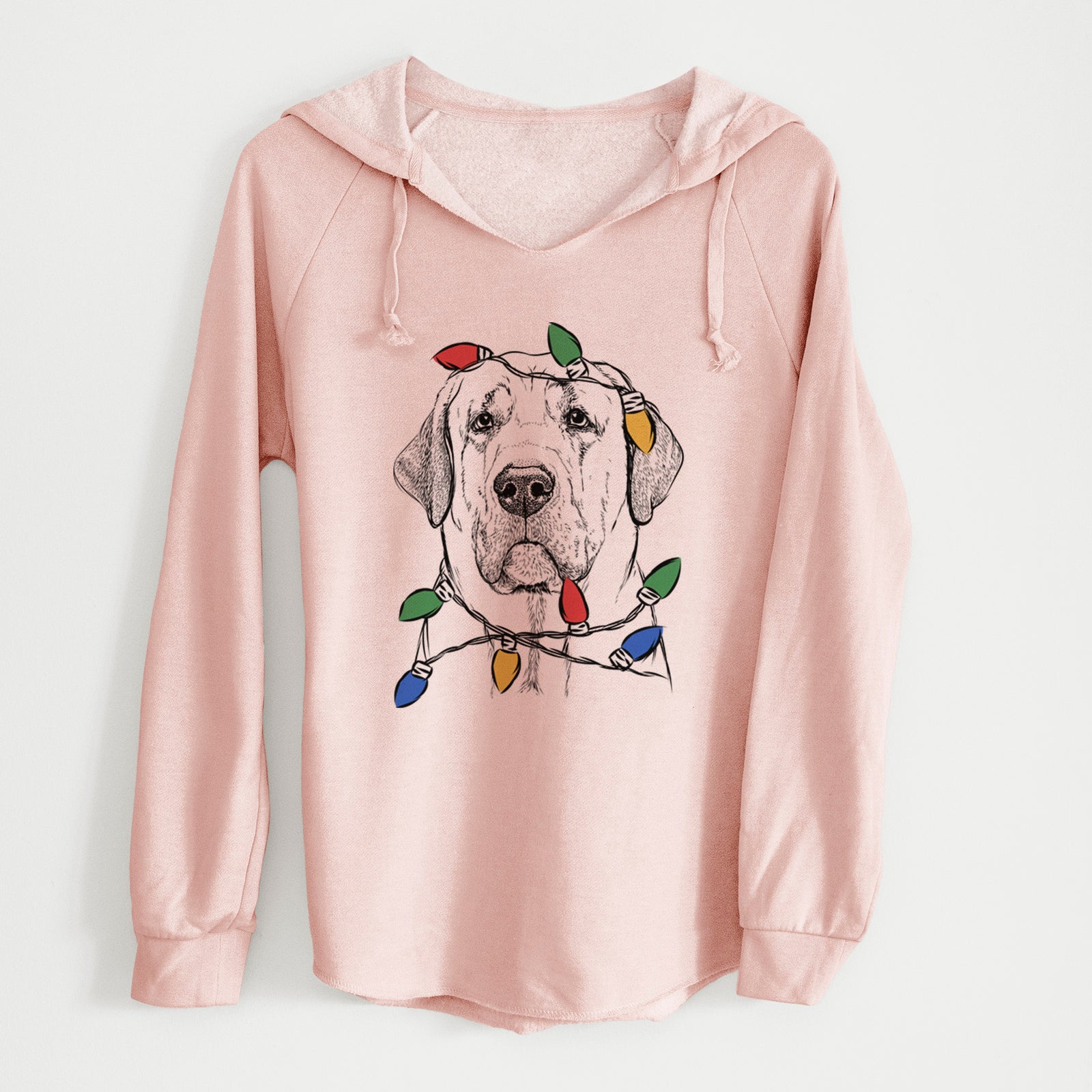 Christmas Lights Beau the Broholmer - Cali Wave Hooded Sweatshirt