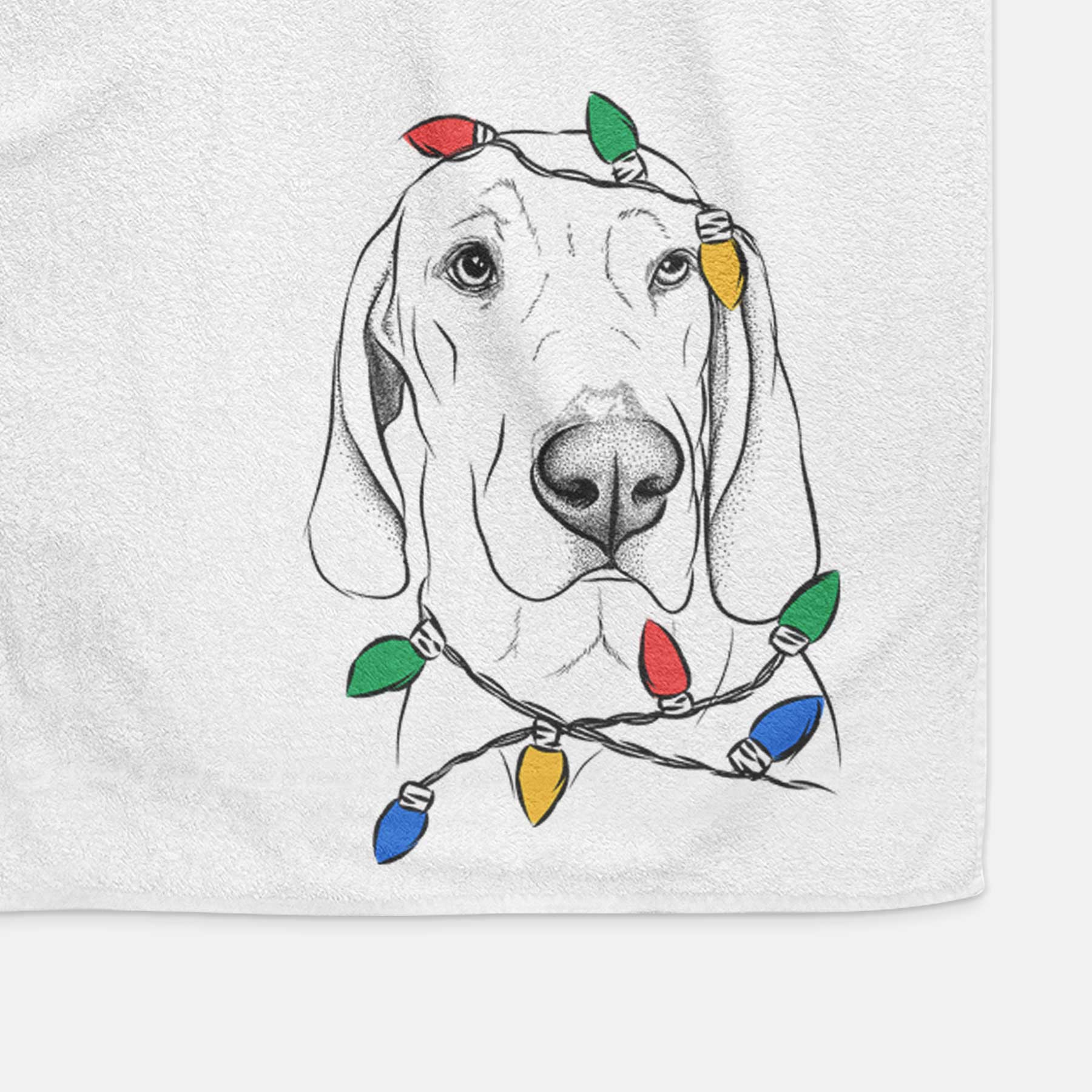 Beauregard the American Redbone Coonhound Decorative Hand Towel