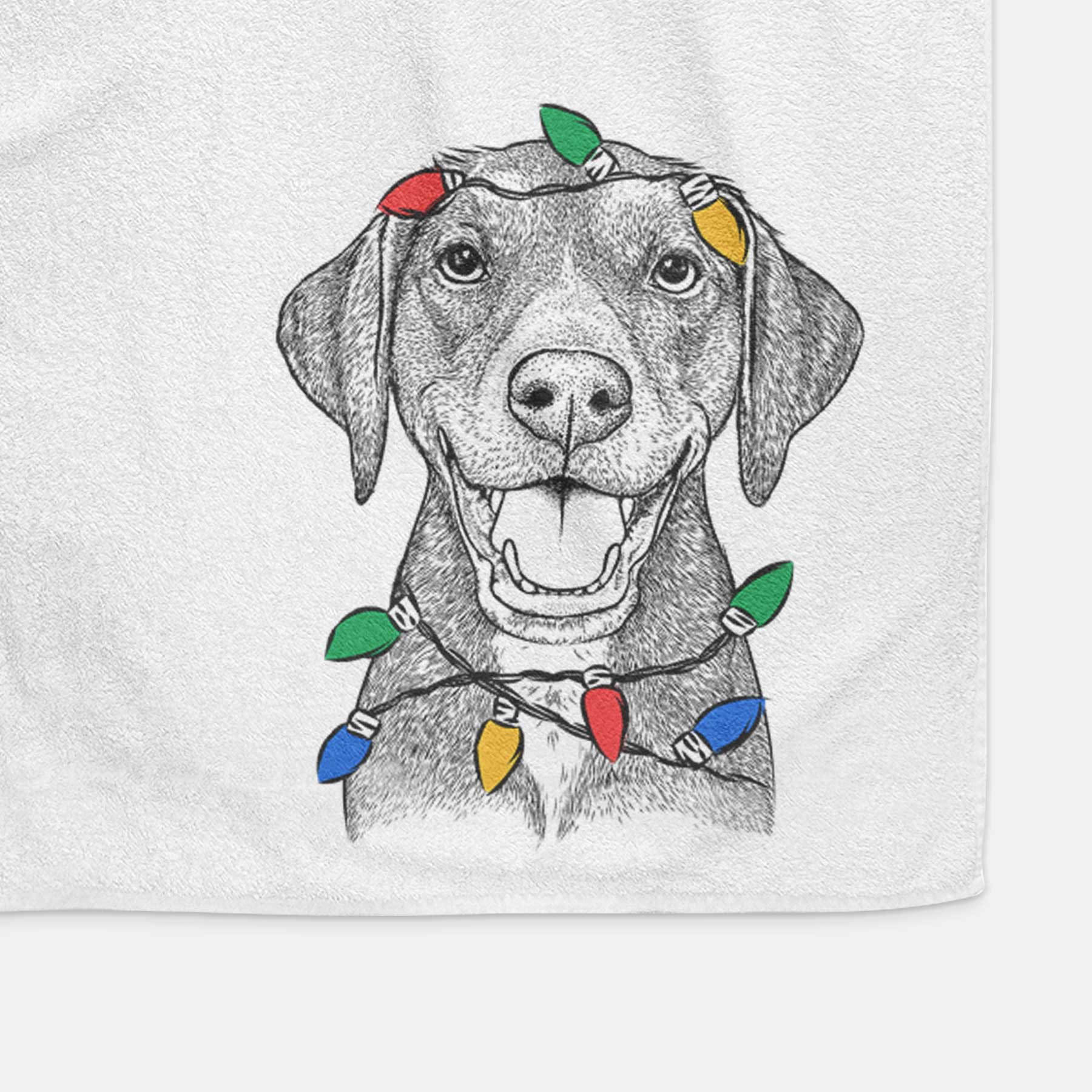 Beaver the Hound Mix Decorative Hand Towel