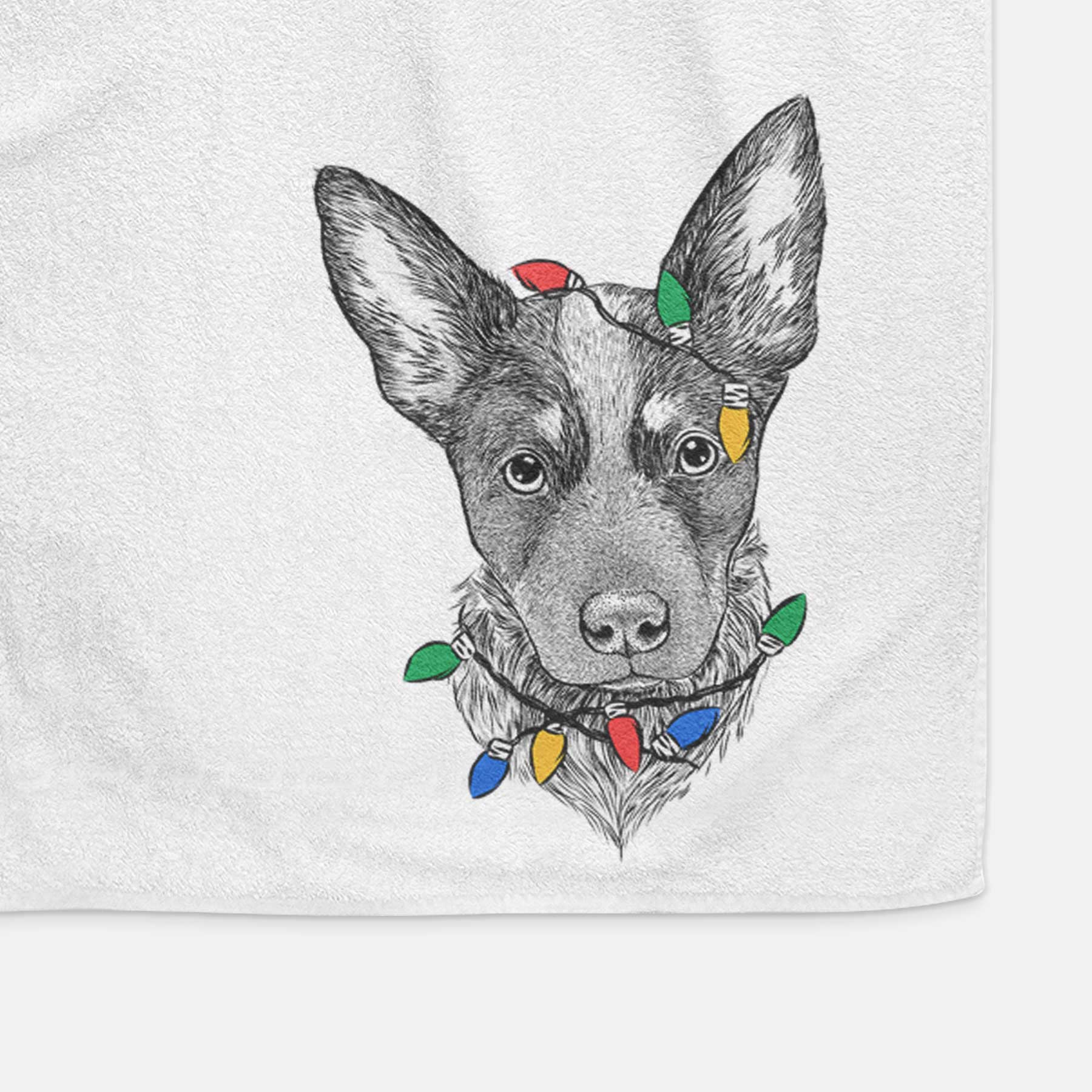 Bella the Blue Heeler Puppy Decorative Hand Towel