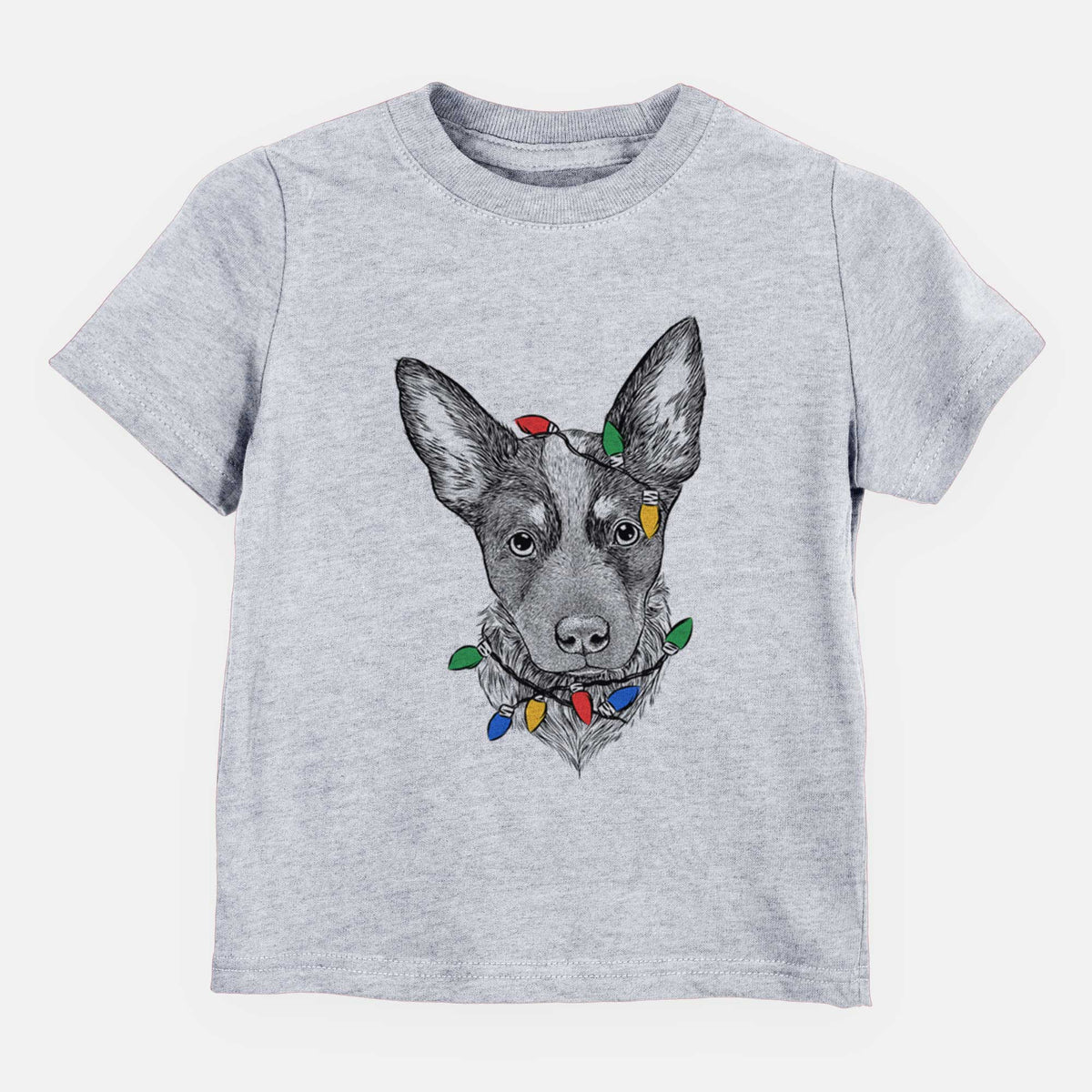 Christmas Lights Bella the Blue Heeler Puppy - Kids/Youth/Toddler Shirt