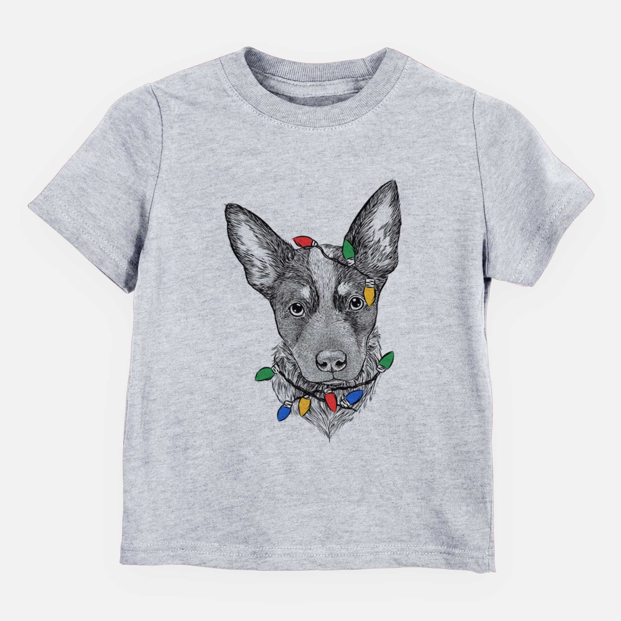 Christmas Lights Bella the Blue Heeler Puppy - Kids/Youth/Toddler Shirt