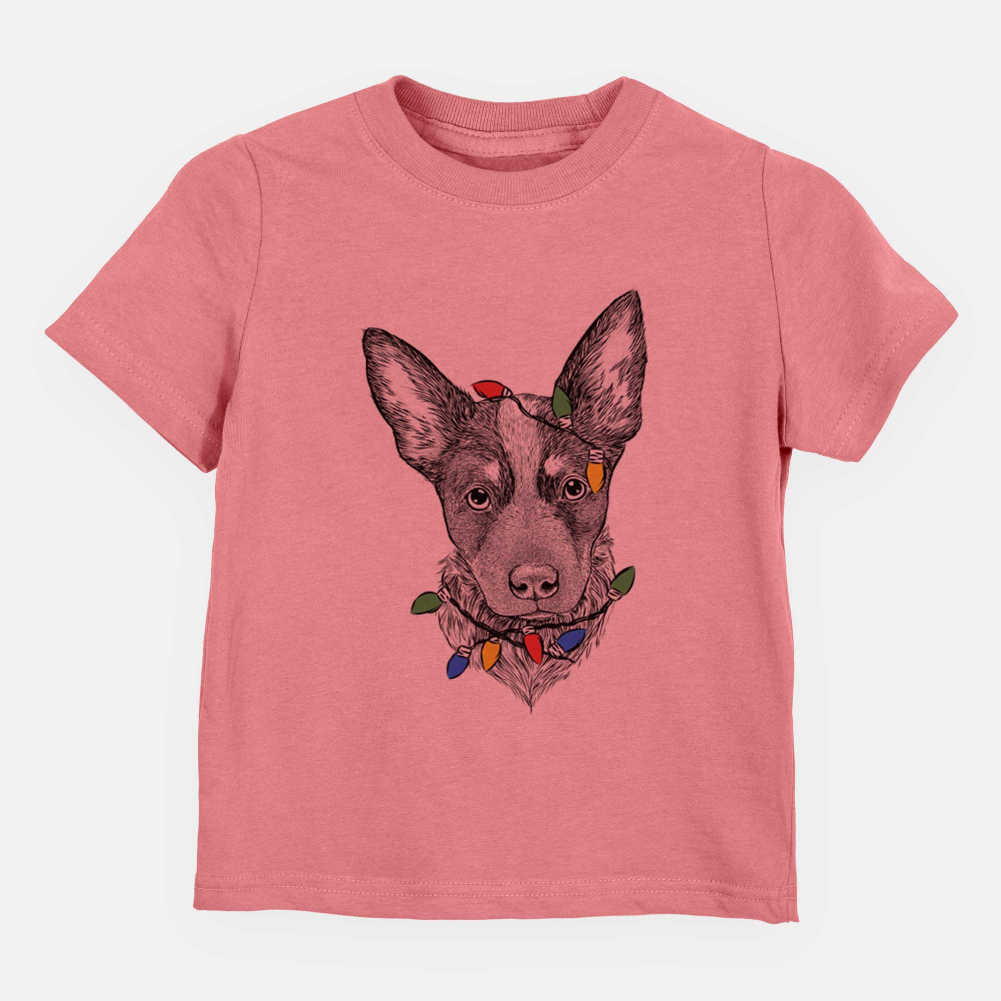 Christmas Lights Bella the Blue Heeler Puppy - Kids/Youth/Toddler Shirt