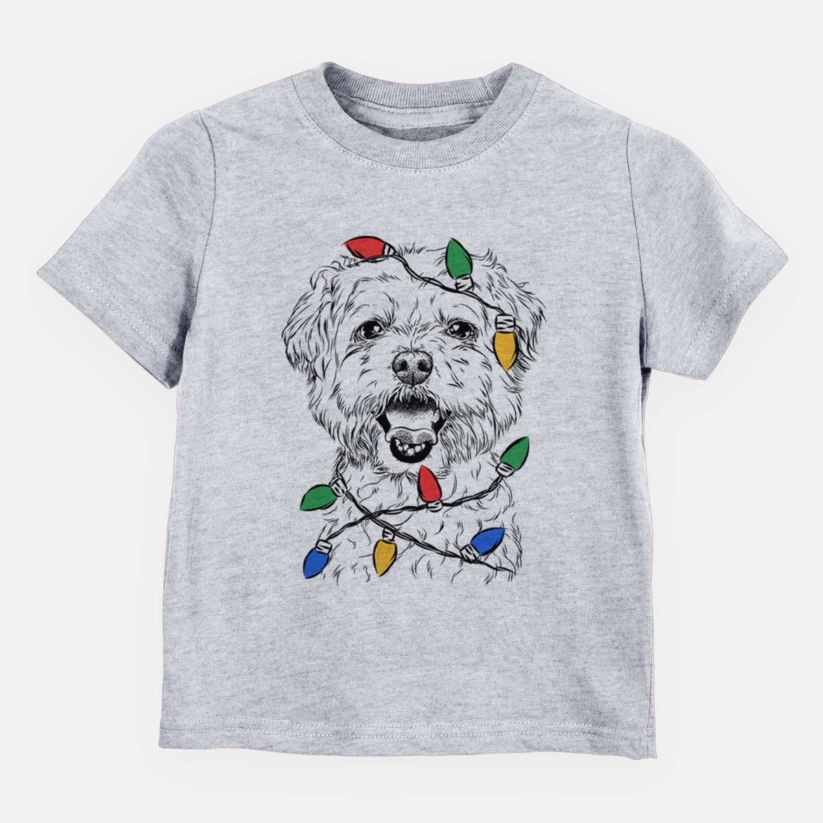 Christmas Lights Belle the Maltipoo - Kids/Youth/Toddler Shirt