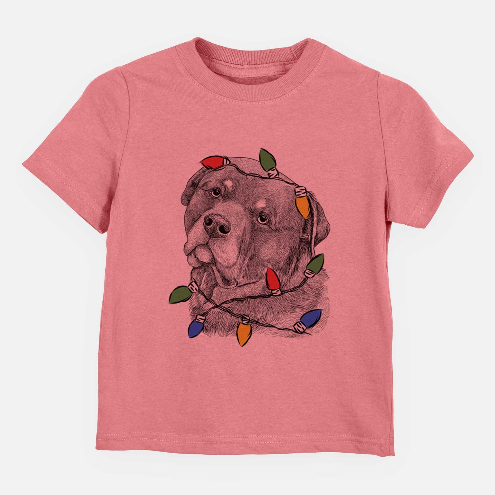 Christmas Lights Bender the Rottweiler - Kids/Youth/Toddler Shirt