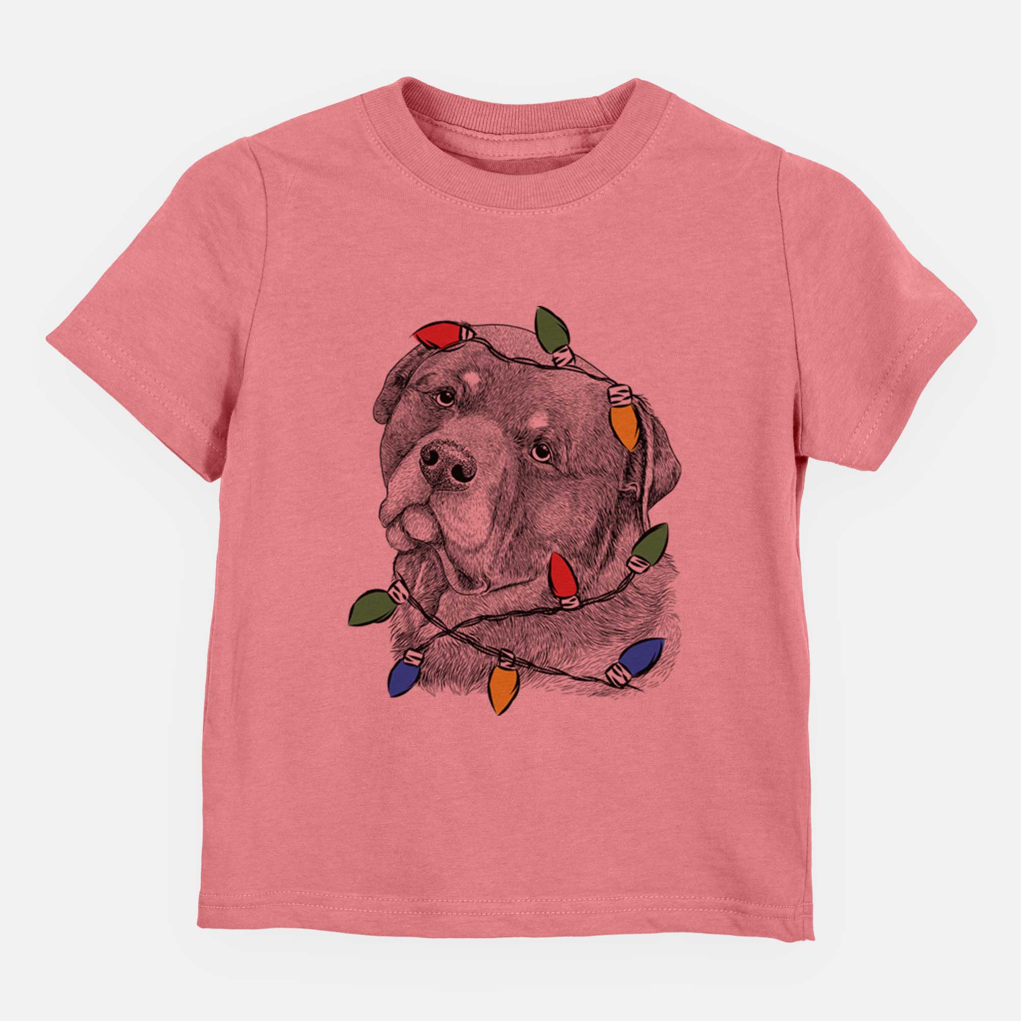 Christmas Lights Bender the Rottweiler - Kids/Youth/Toddler Shirt