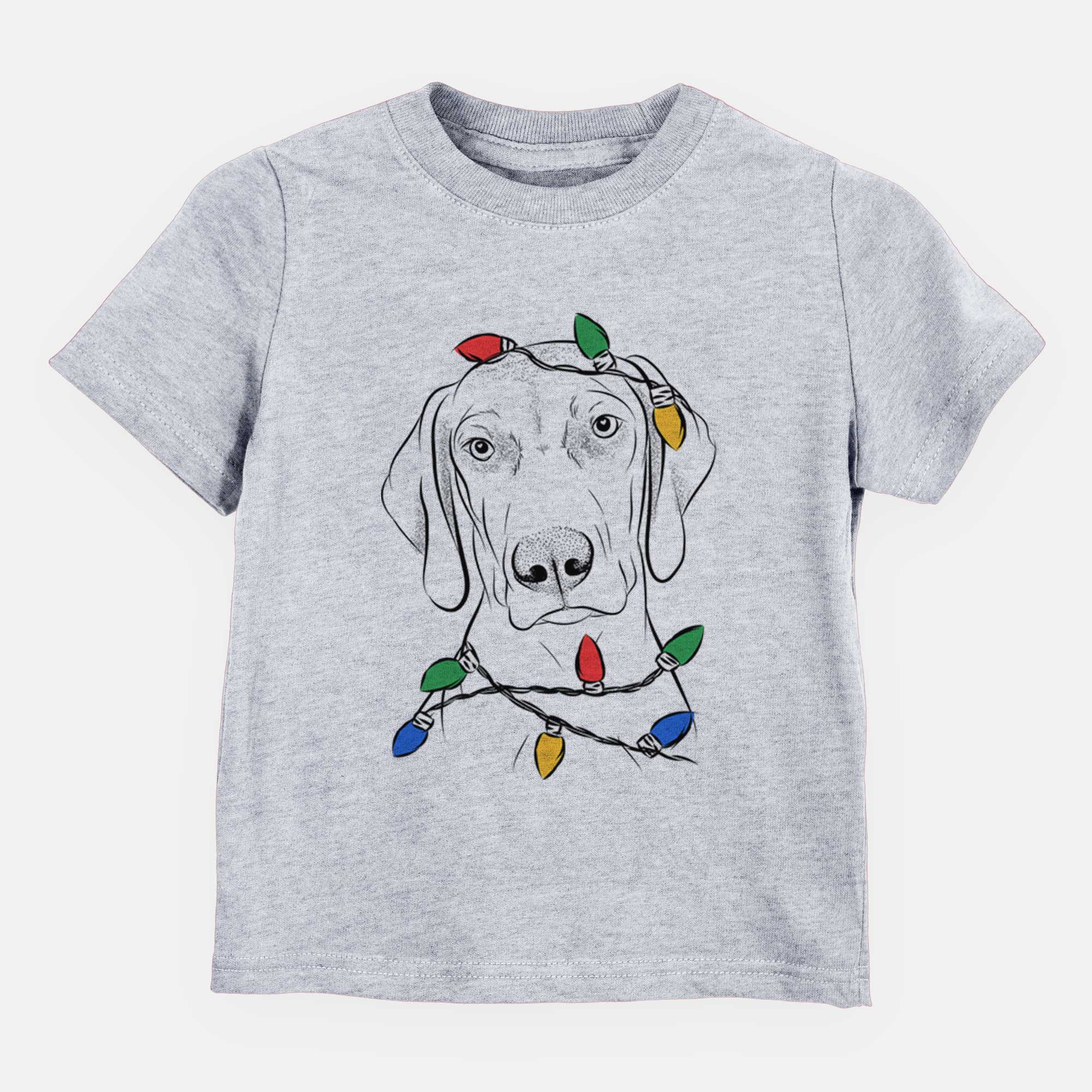 Christmas Lights Benelli the Vizsla - Kids/Youth/Toddler Shirt