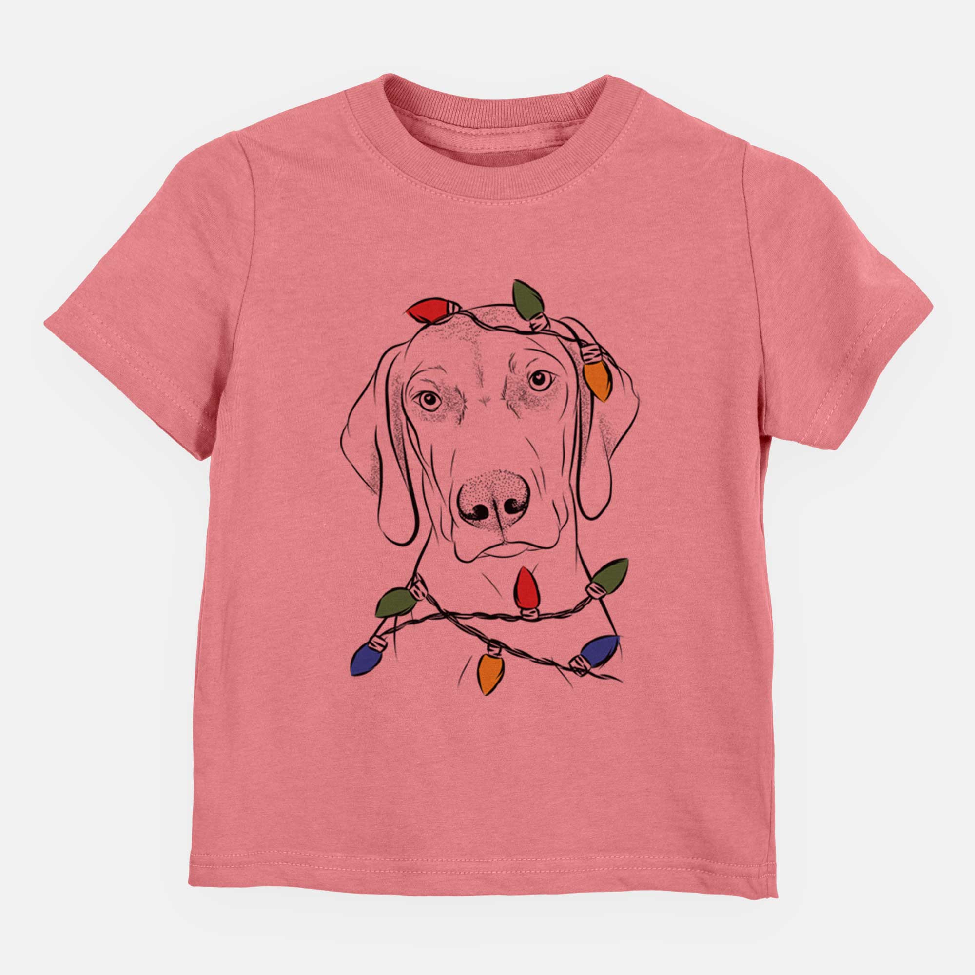 Christmas Lights Benelli the Vizsla - Kids/Youth/Toddler Shirt