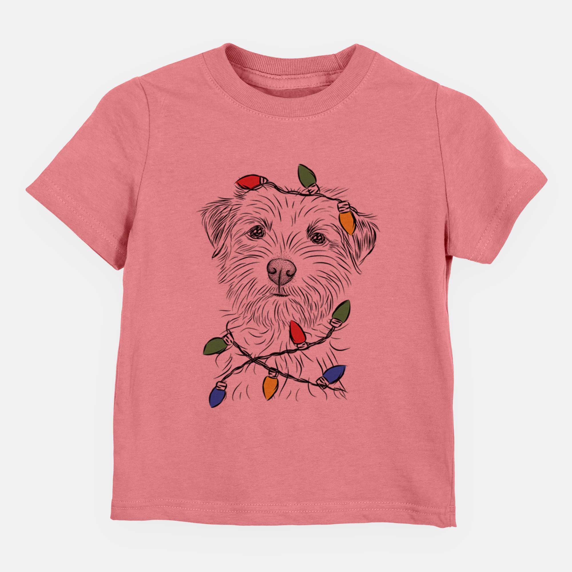 Christmas Lights Benjamin the Border Terrier - Kids/Youth/Toddler Shirt