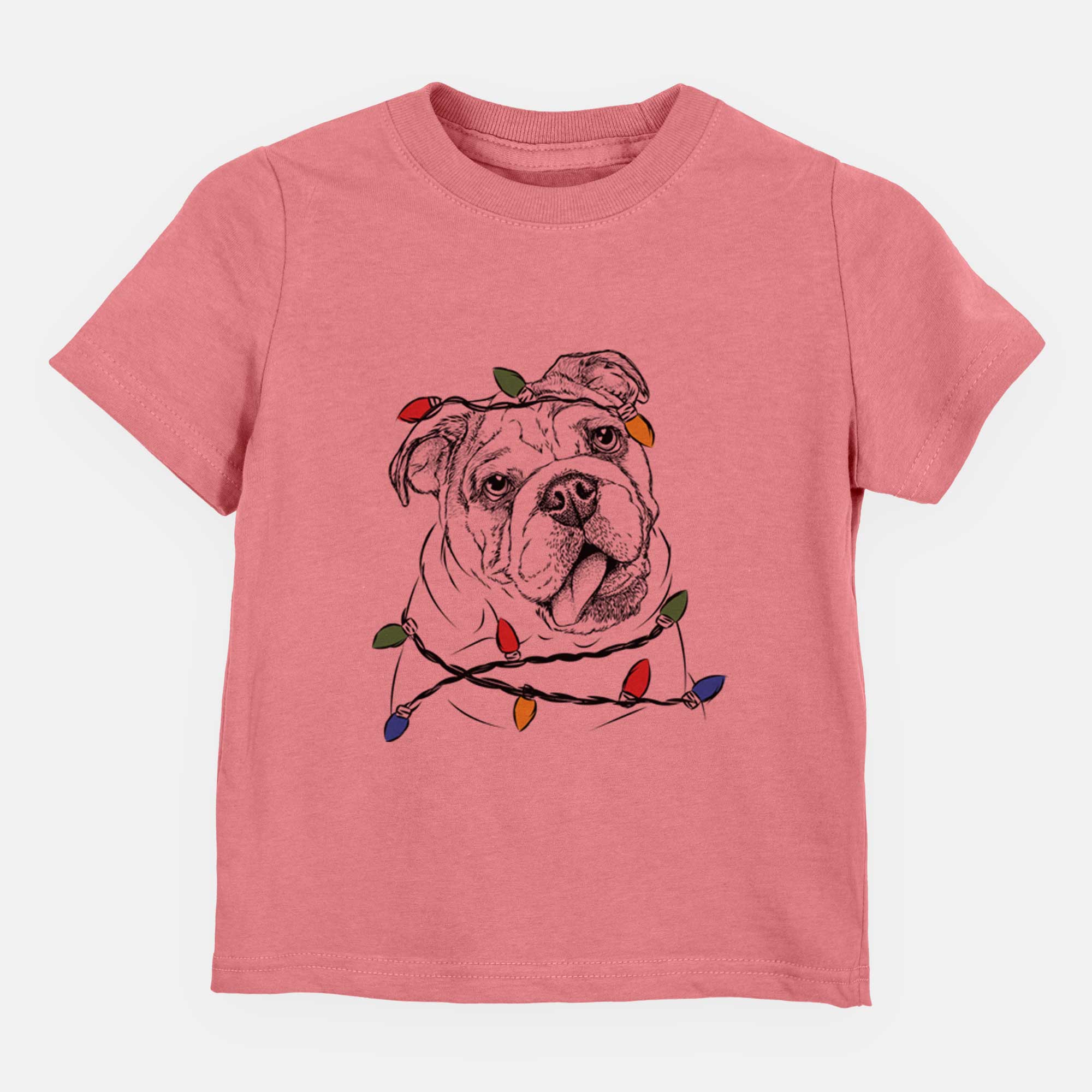 Christmas Lights Benson the English Bulldog - Kids/Youth/Toddler Shirt