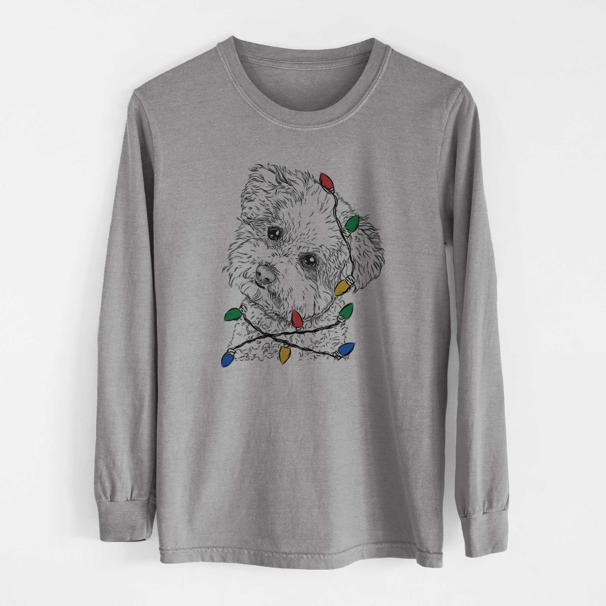 Christmas Lights Bento the Bolognese - Heavyweight 100% Cotton Long Sleeve