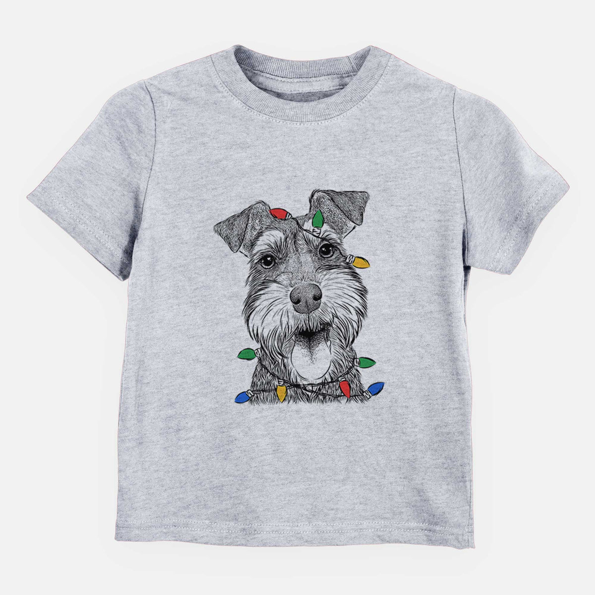 Christmas Lights Bernadette the Mini Schnauzer - Kids/Youth/Toddler Shirt