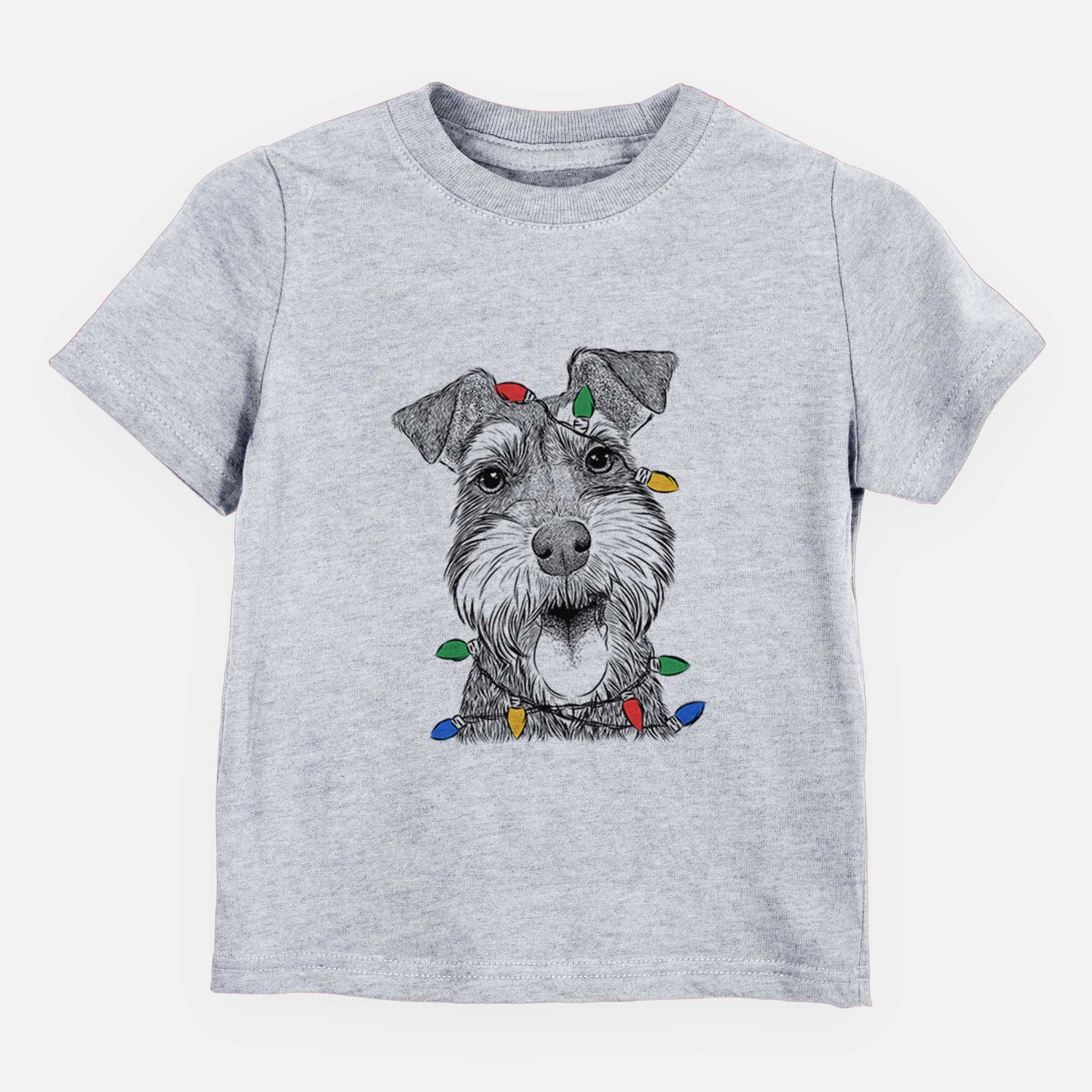 Christmas Lights Bernadette the Mini Schnauzer - Kids/Youth/Toddler Shirt