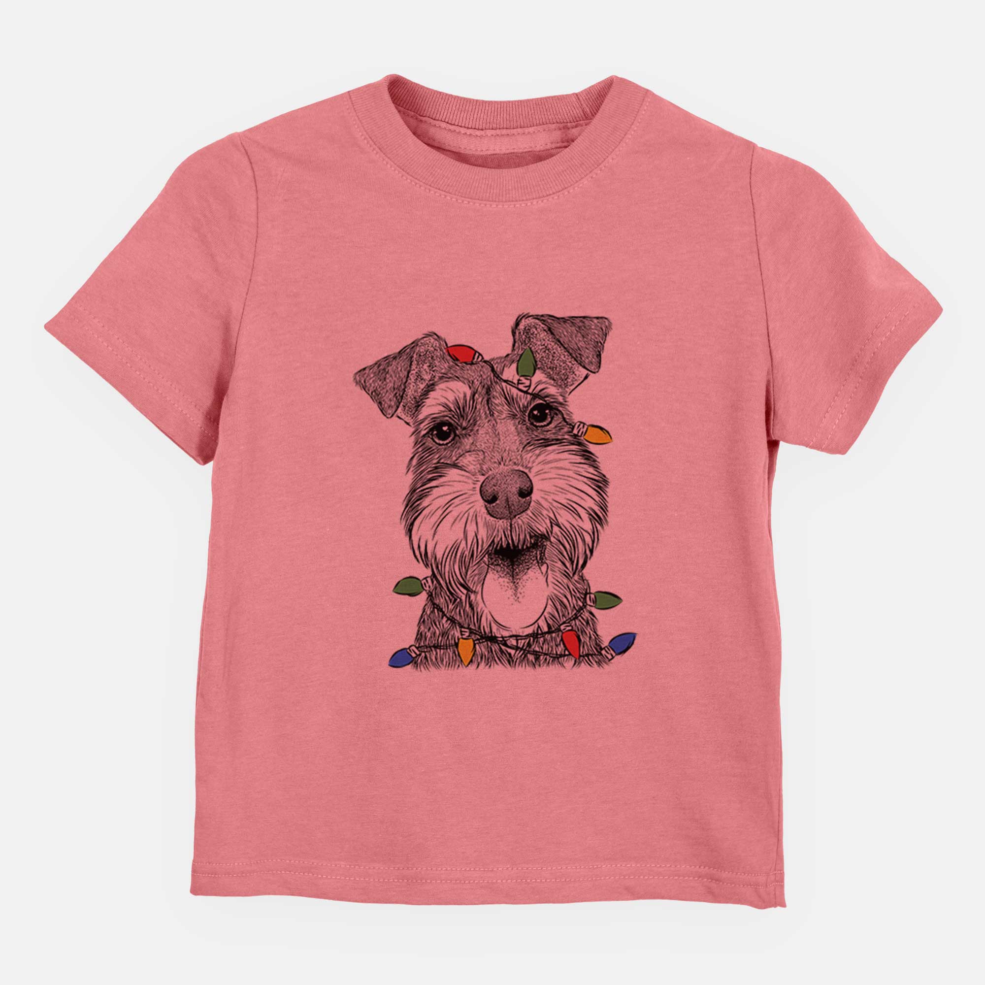 Christmas Lights Bernadette the Mini Schnauzer - Kids/Youth/Toddler Shirt