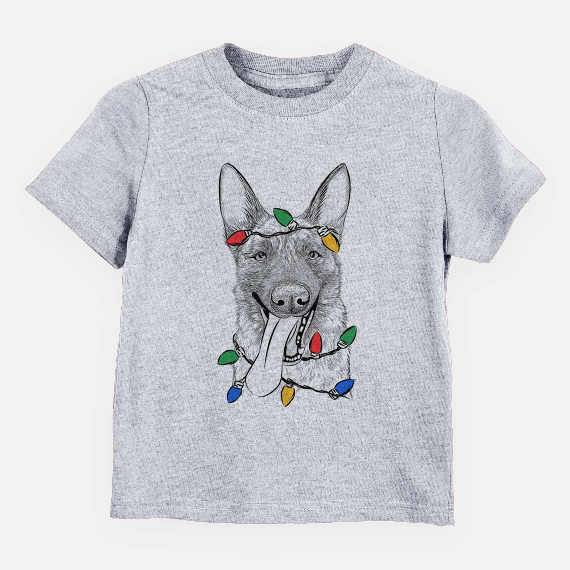 Christmas Lights Bessa the Dutch Shepherd - Kids/Youth/Toddler Shirt