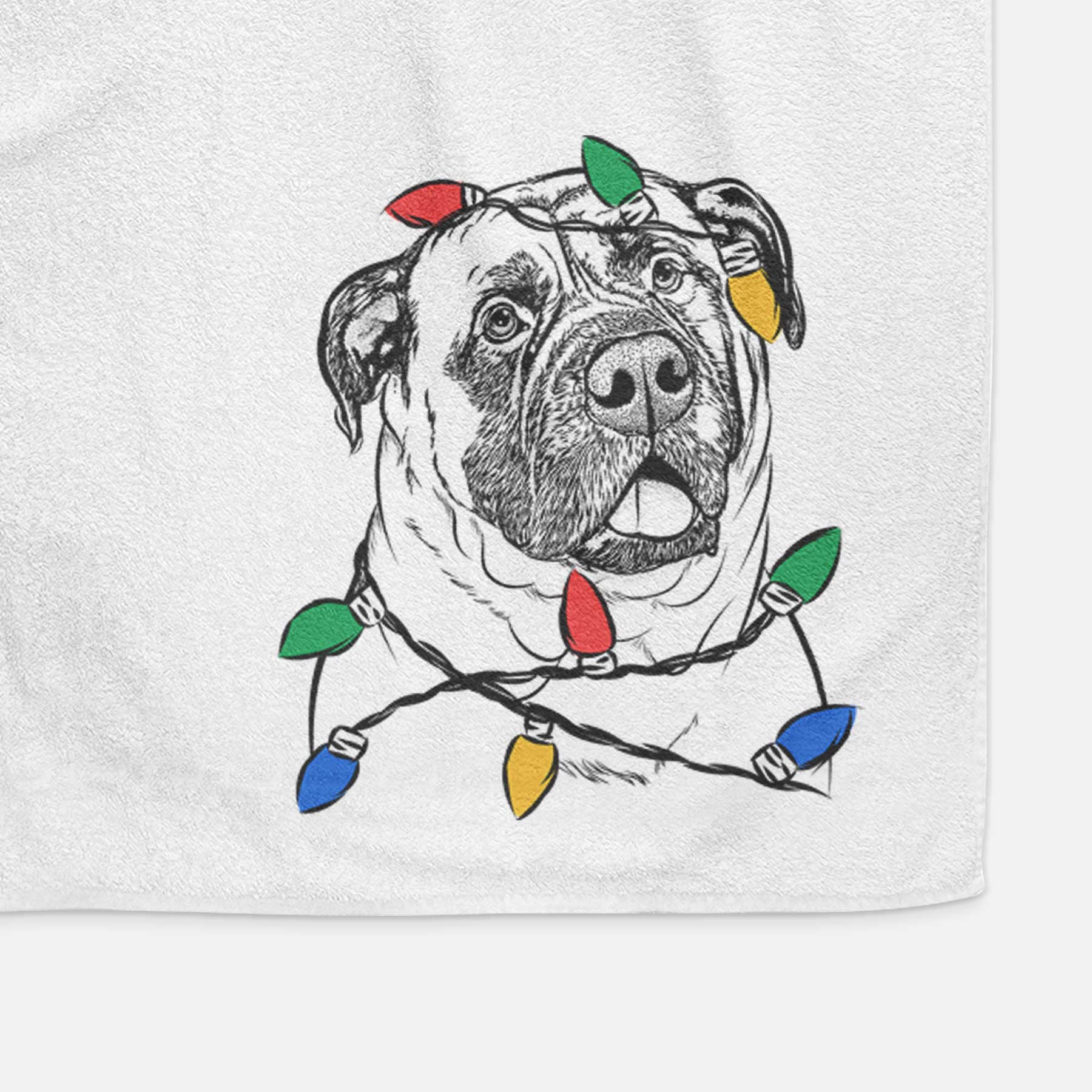 Big P the English Mastiff Decorative Hand Towel