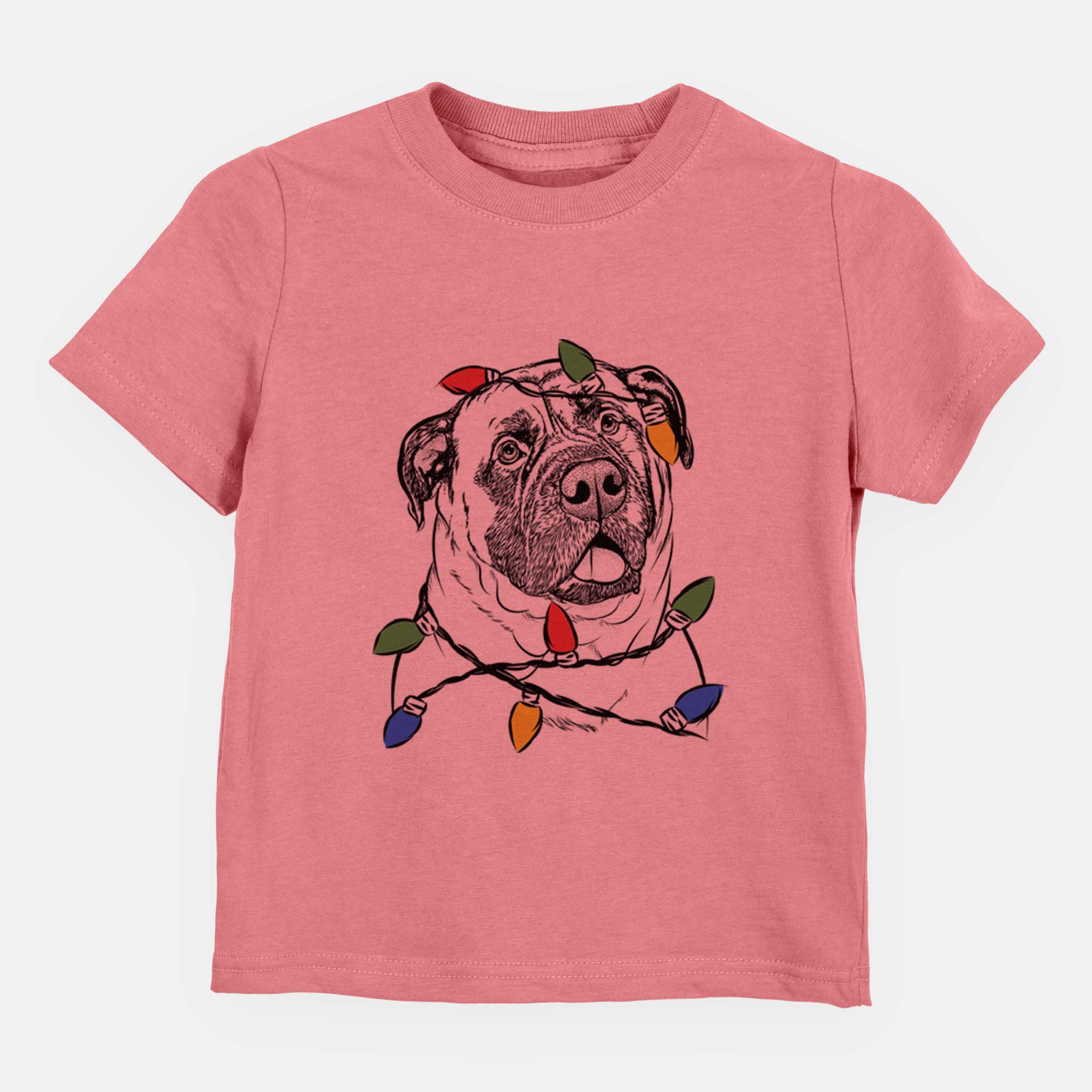 Christmas Lights Big P the English Mastiff - Kids/Youth/Toddler Shirt