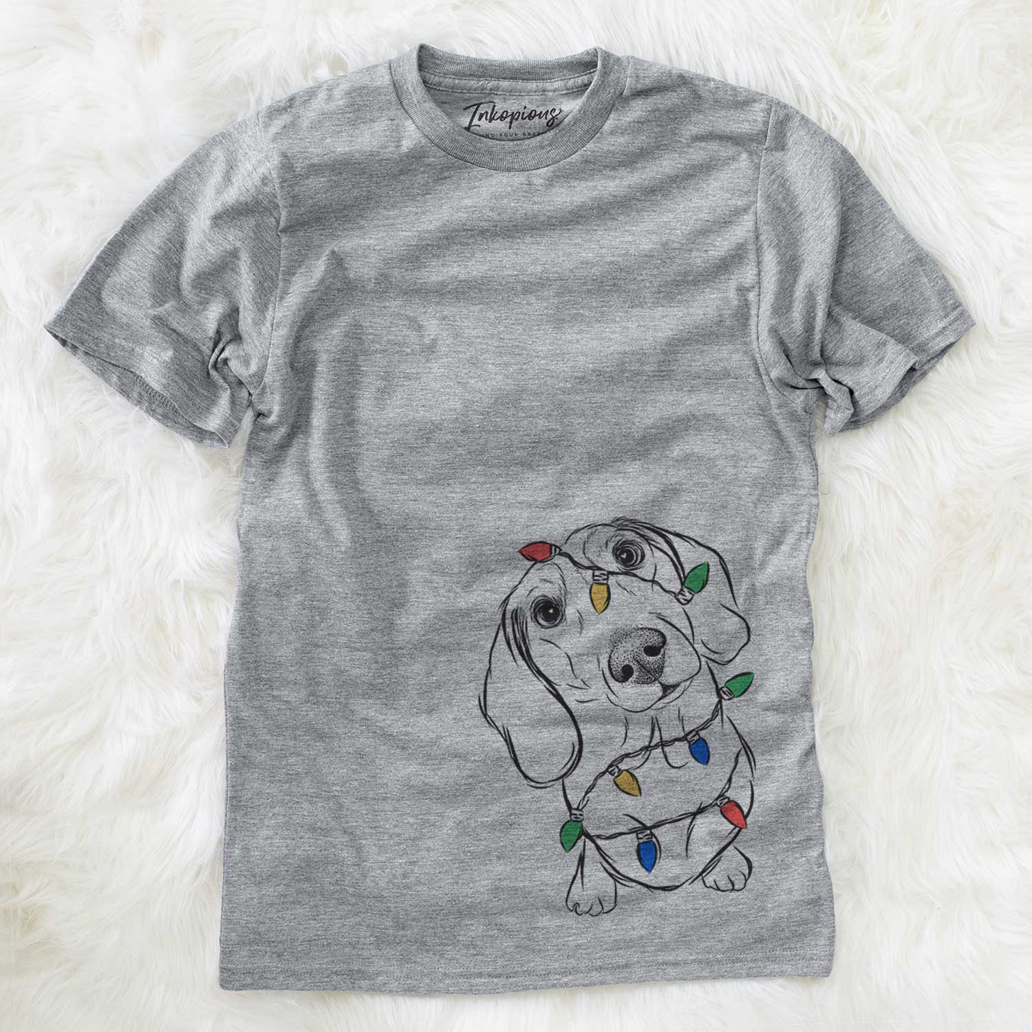 Christmas Lights Bill the Dachshund - Unisex Crewneck