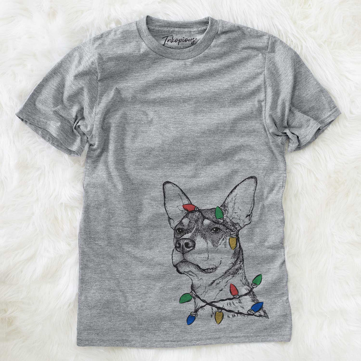 Christmas Lights Bill the Heeler Mix - Unisex Crewneck