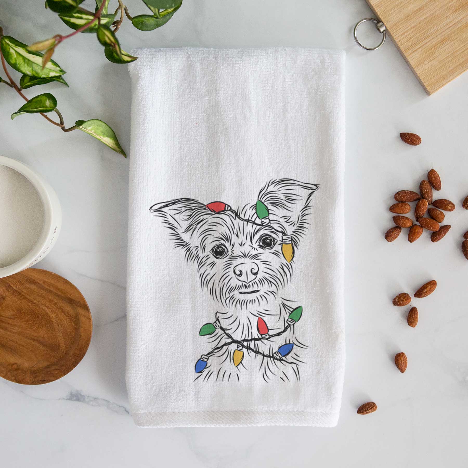 Bingo the Yorkshire Terrier Decorative Hand Towel