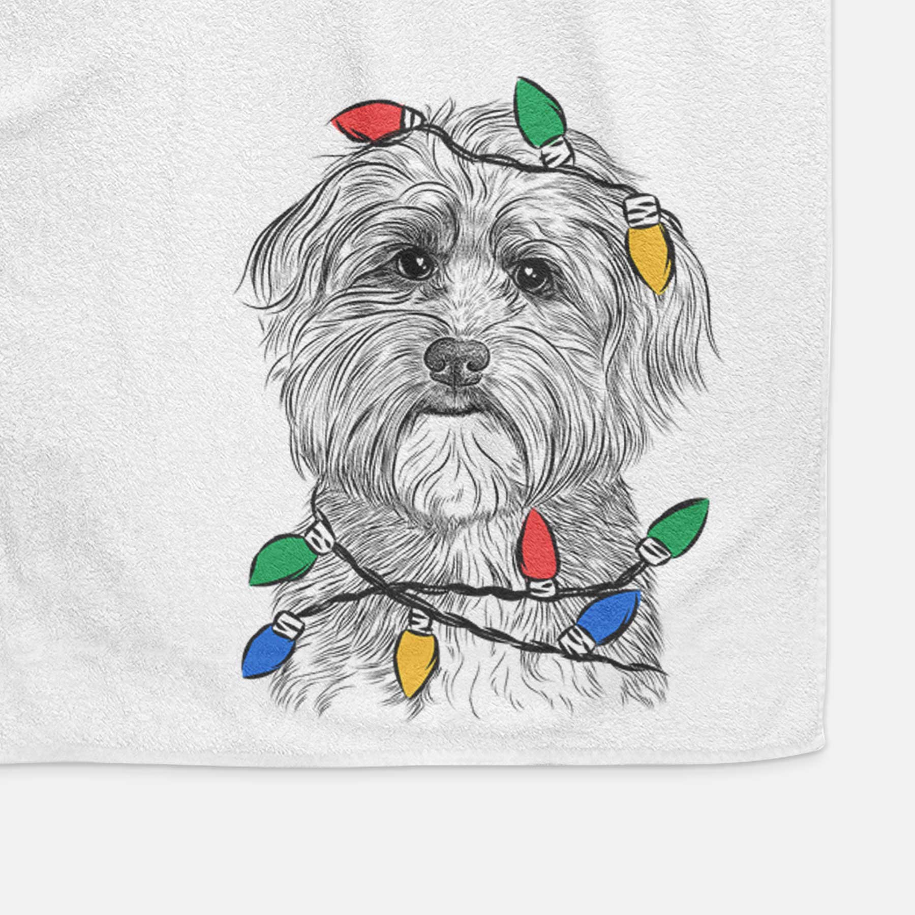 Bingo the Mixed Breed Decorative Hand Towel