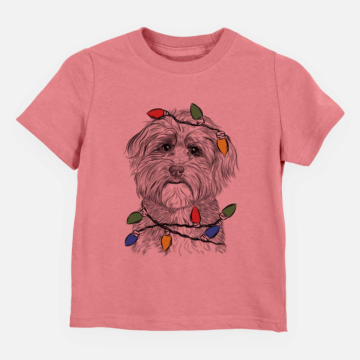 Christmas Lights Bingo the Mixed Breed - Kids/Youth/Toddler Shirt