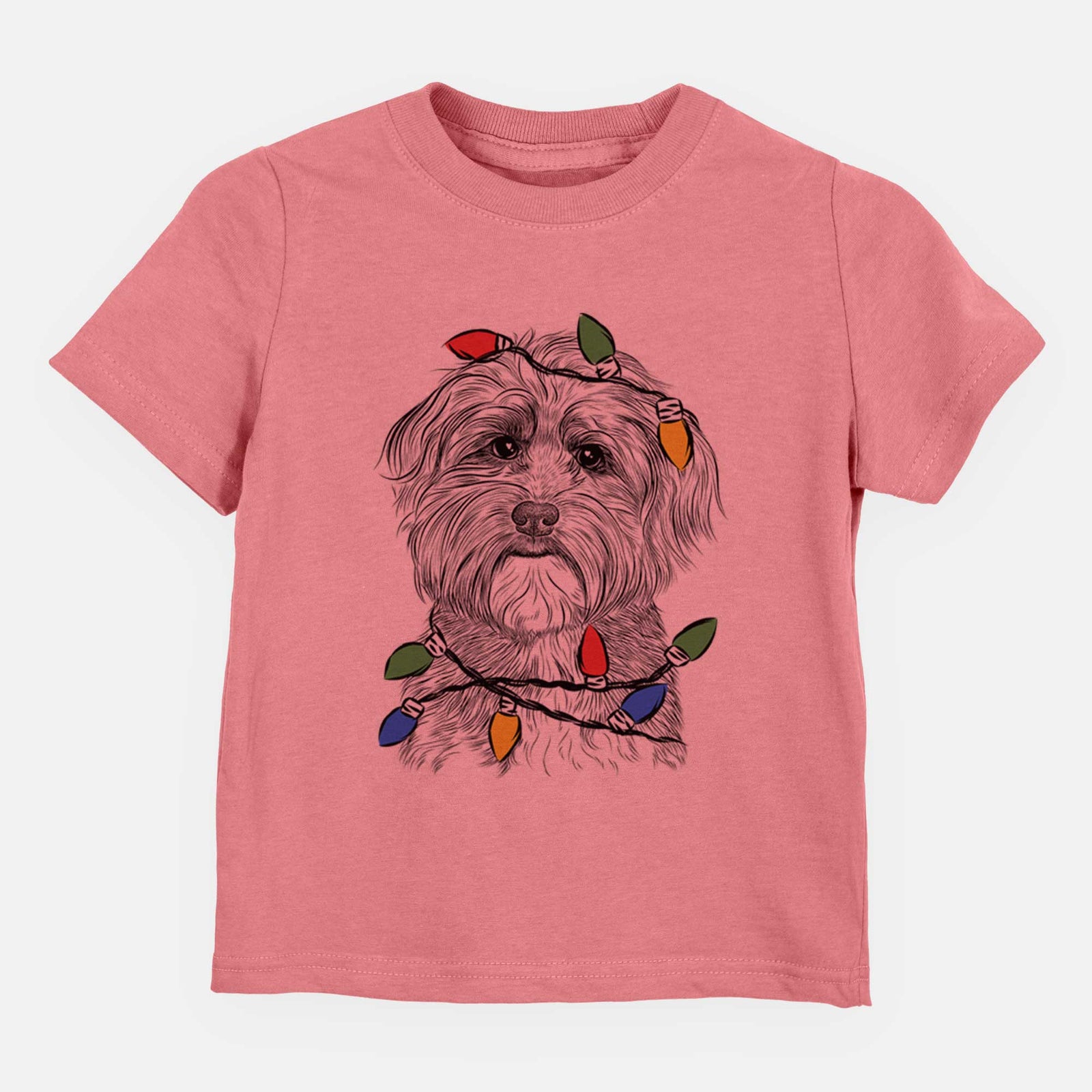 Christmas Lights Bingo the Mixed Breed - Kids/Youth/Toddler Shirt