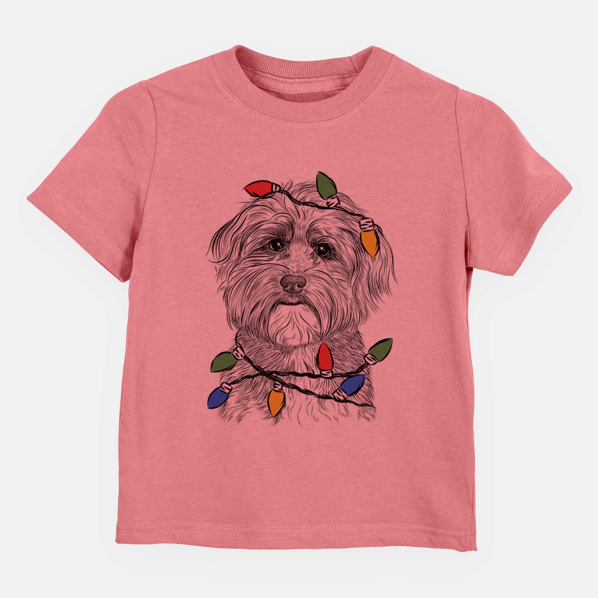 Christmas Lights Bingo the Mixed Breed - Kids/Youth/Toddler Shirt