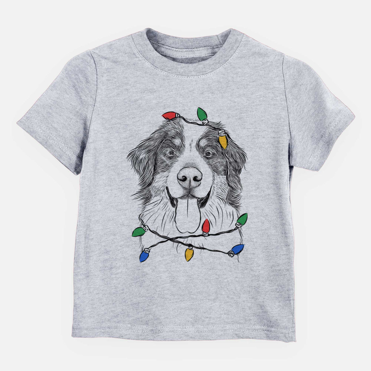 Christmas Lights Blaze the Bernese Mountain Dog - Kids/Youth/Toddler Shirt