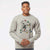 Christmas Lights Blossom the English Bulldog - Unisex Pigment Dyed Crew Sweatshirt