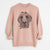 Christmas Lights Blossom the Poodle - Unisex Pigment Dyed Crew Sweatshirt