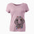 Christmas Lights Blossom the Poodle - Women's V-neck Shirt