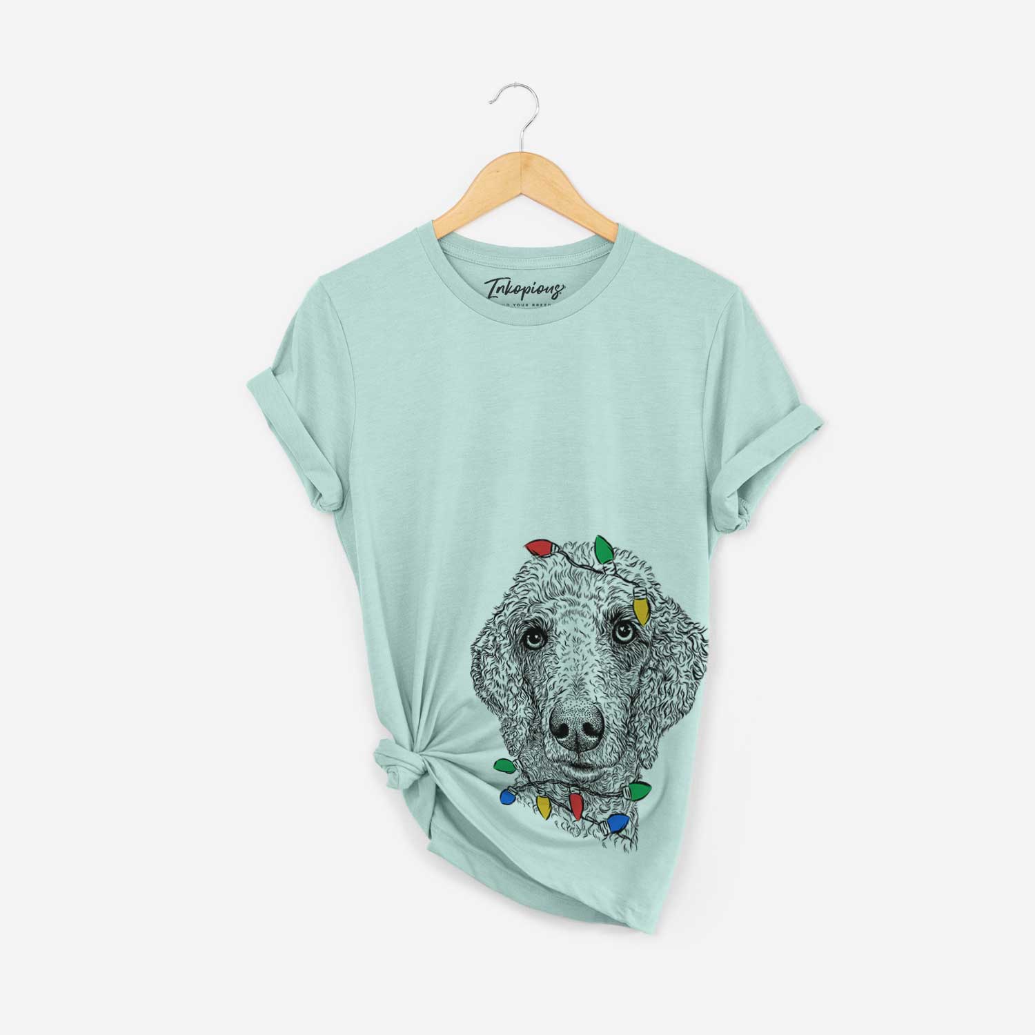 Christmas Lights Blossom the Poodle - Unisex Crewneck