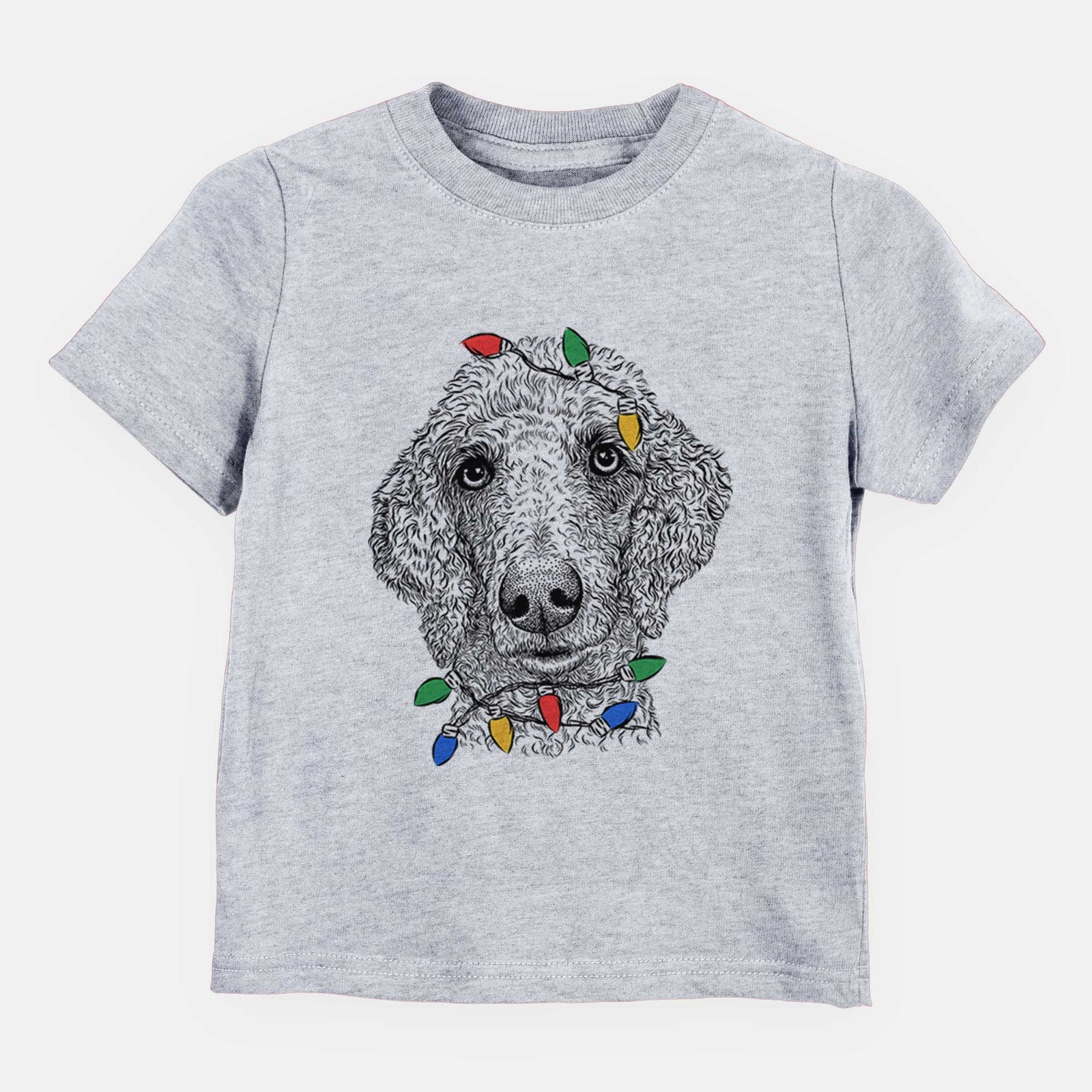 Christmas Lights Blossom the Poodle - Kids/Youth/Toddler Shirt