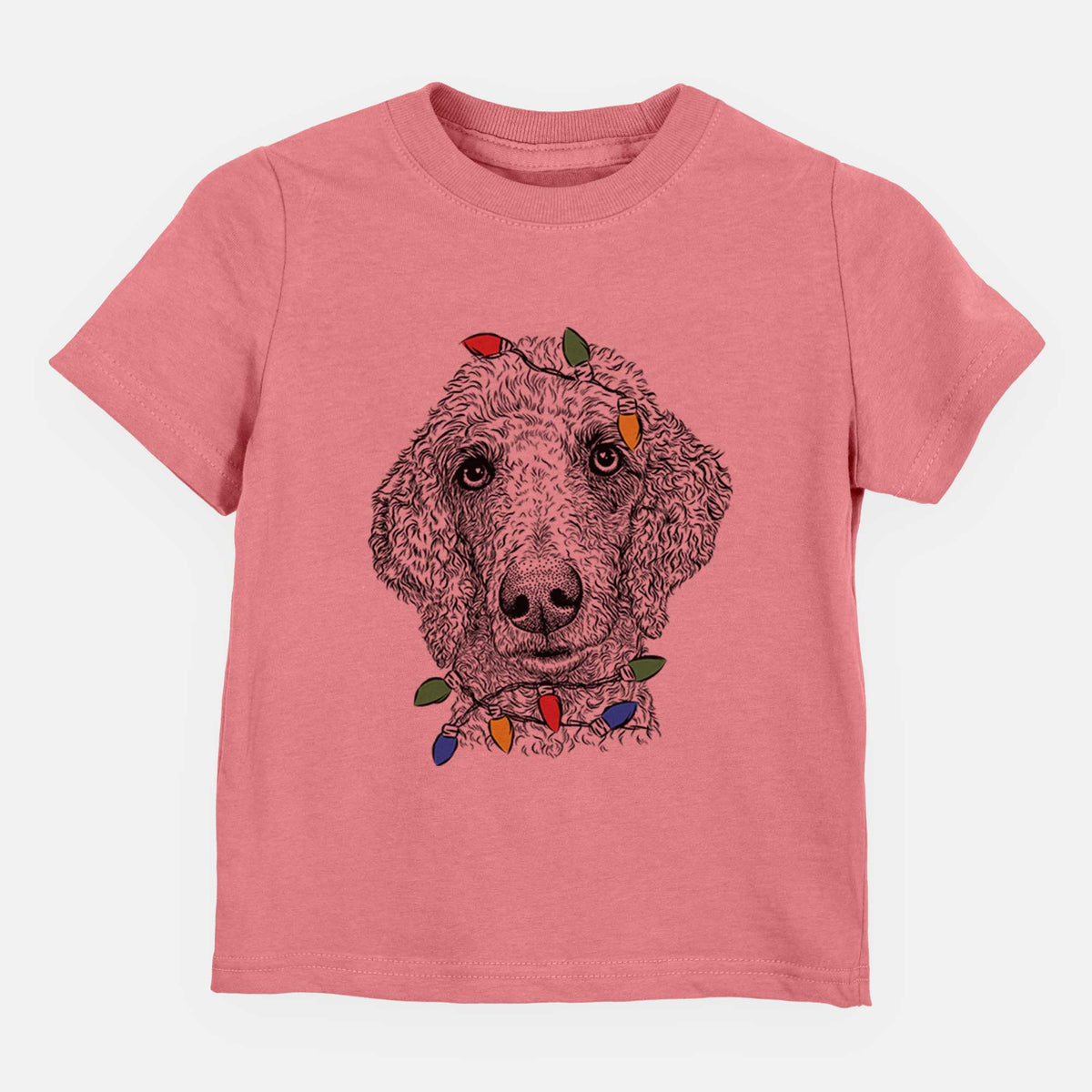 Christmas Lights Blossom the Poodle - Kids/Youth/Toddler Shirt