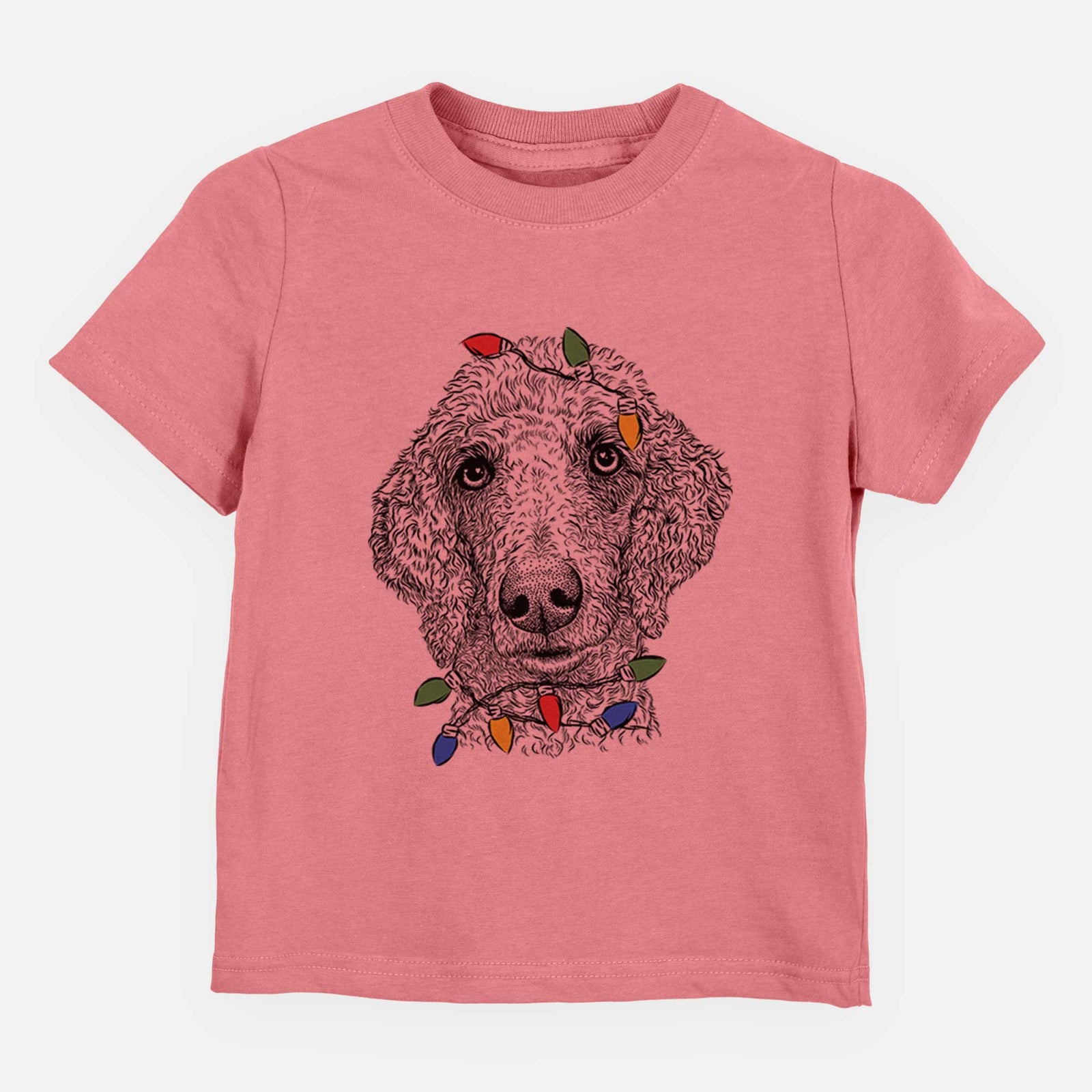 Christmas Lights Blossom the Poodle - Kids/Youth/Toddler Shirt
