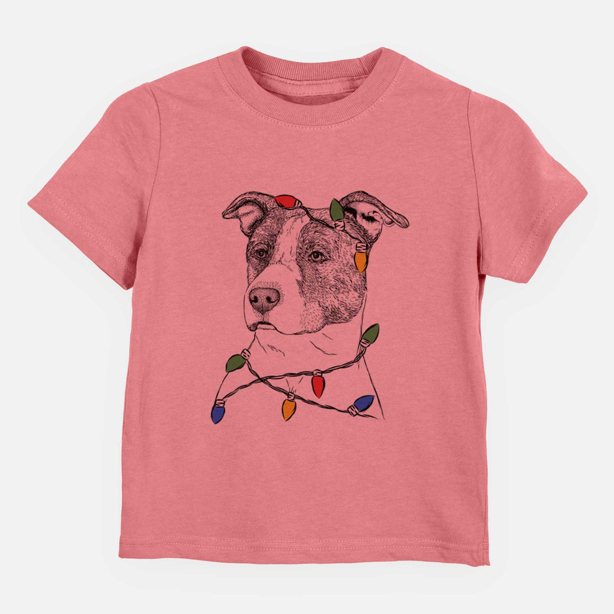 Christmas Lights Blu the Pitbull - Kids/Youth/Toddler Shirt