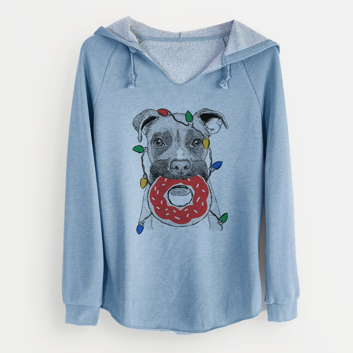 Christmas Lights Bo the Boxer - Cali Wave Hooded Sweatshirt