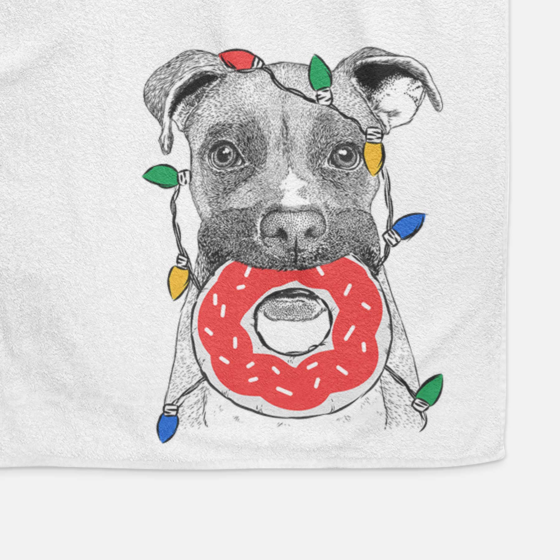 Bo the Boxer Decorative Hand Towel