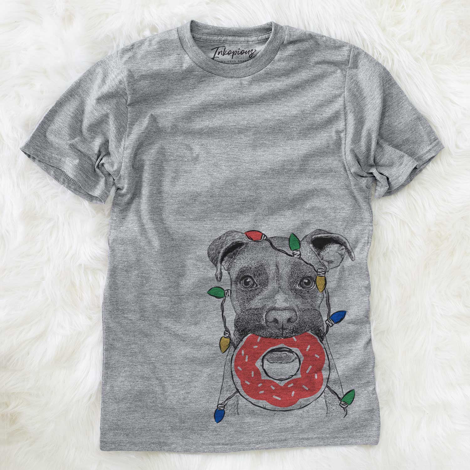 Christmas Lights Bo the Boxer - Unisex Crewneck