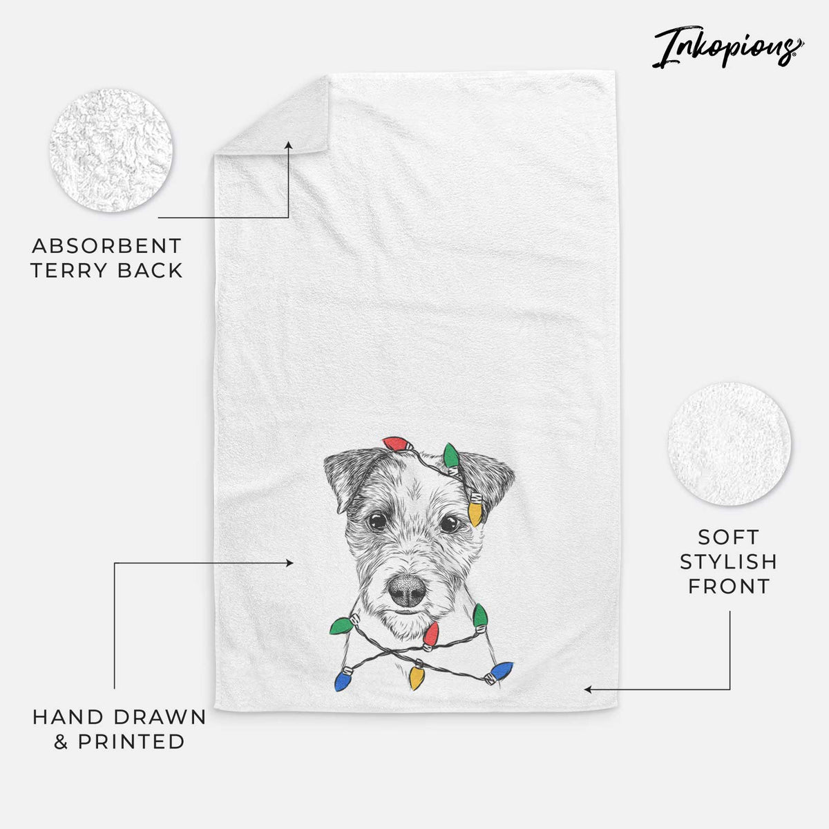 Bogart the Parson Russell Terrier Decorative Hand Towel