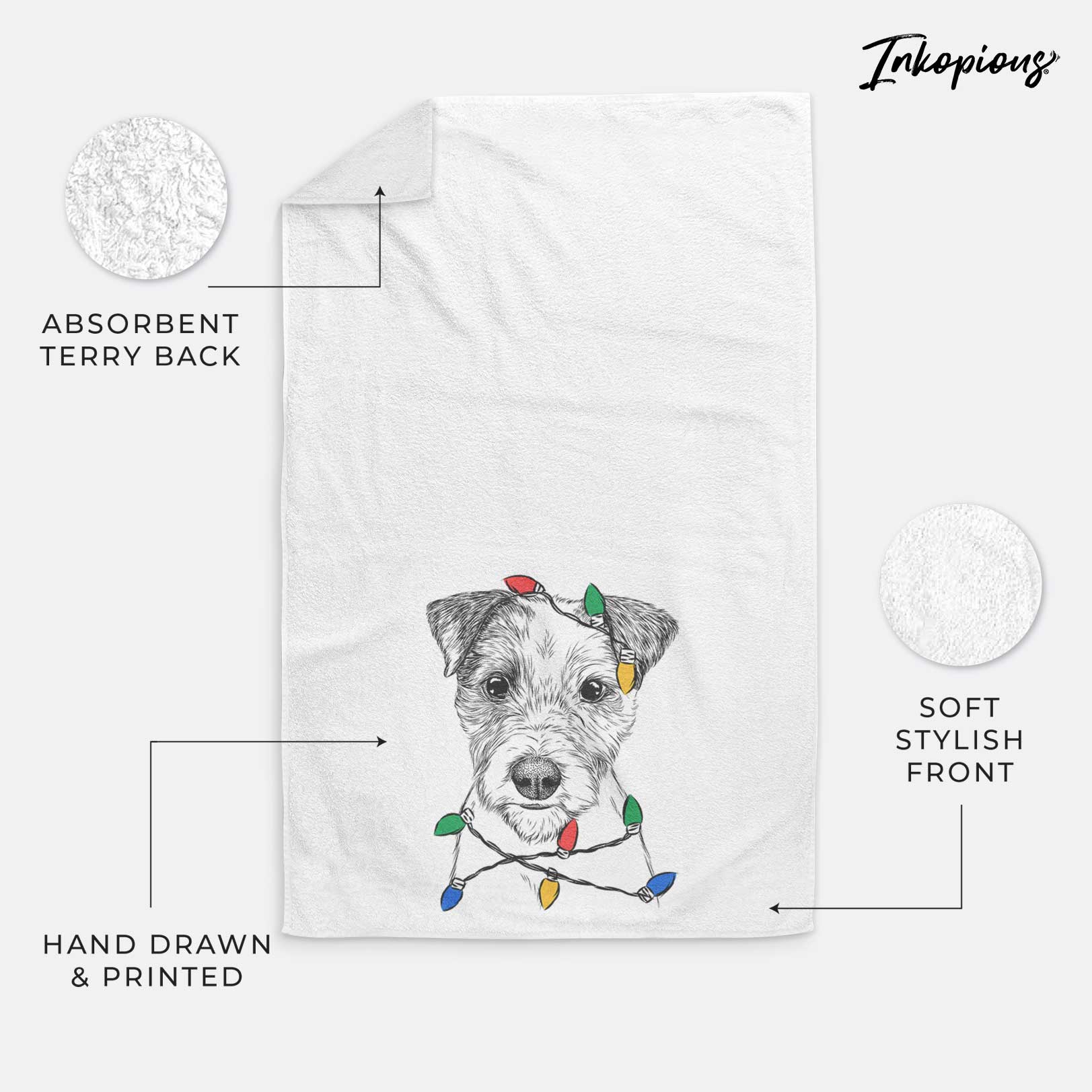 Bogart the Parson Russell Terrier Decorative Hand Towel