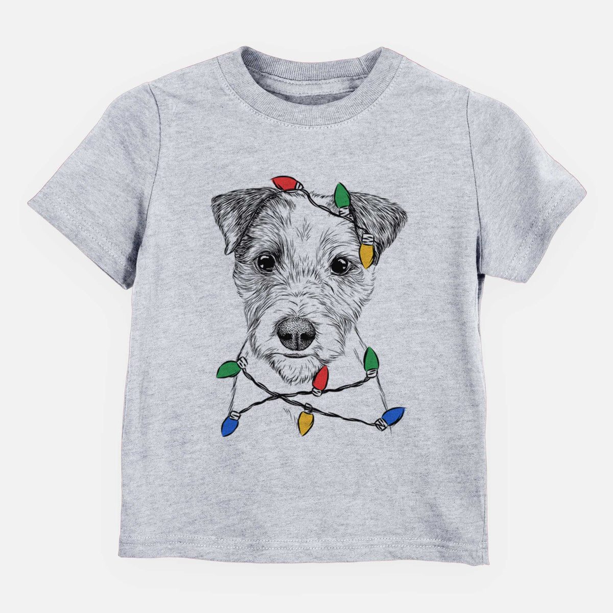 Christmas Lights Bogart the Parson Russell Terrier - Kids/Youth/Toddler Shirt