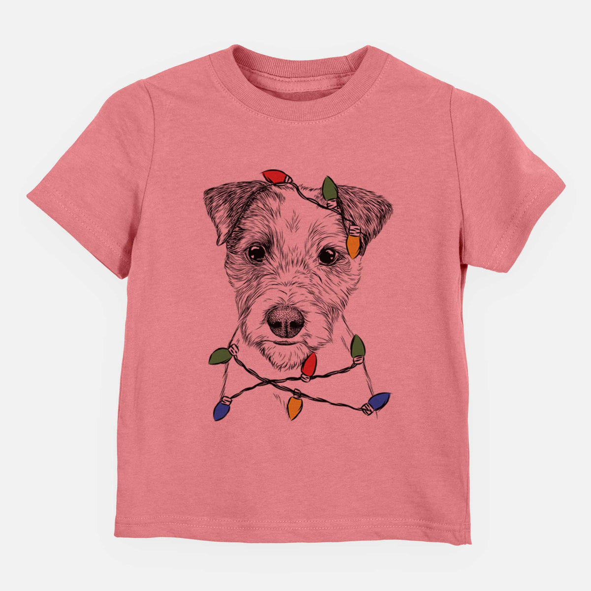 Christmas Lights Bogart the Parson Russell Terrier - Kids/Youth/Toddler Shirt