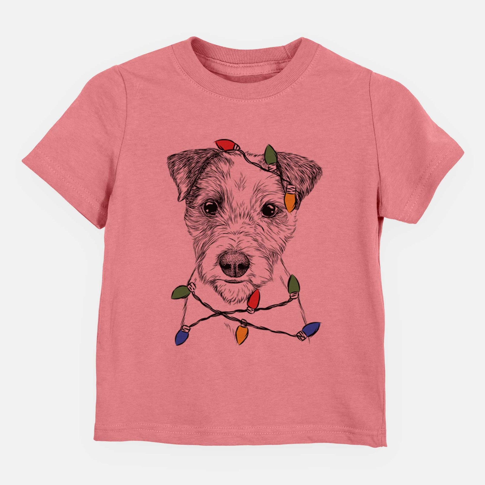 Christmas Lights Bogart the Parson Russell Terrier - Kids/Youth/Toddler Shirt